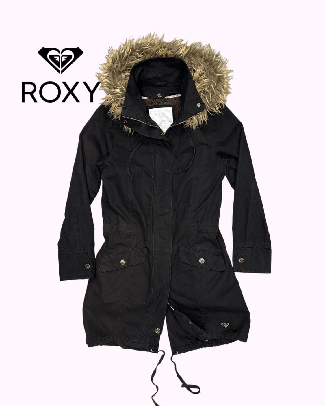 ROXY fur hood field parka 상품이미지1