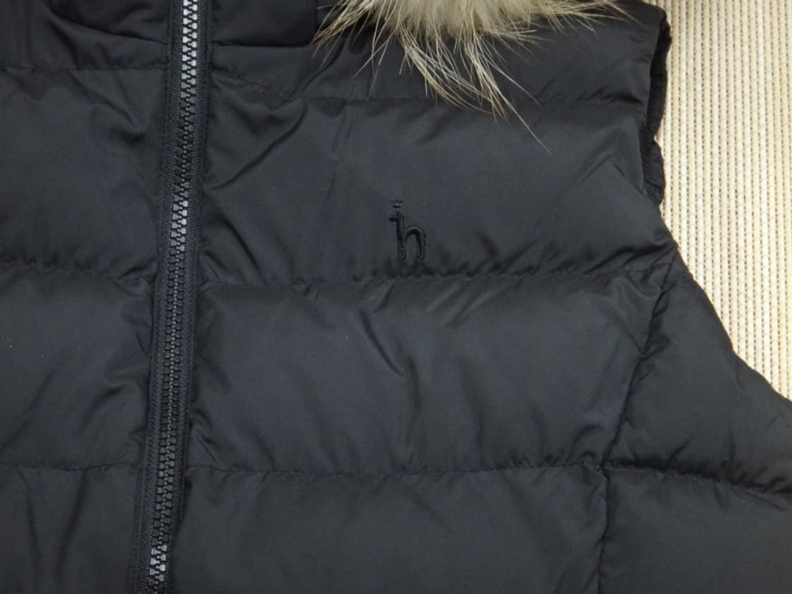 (95) 헤지스 골프 여성 라쿤후드 구스 패딩 베스트 상품이미지5