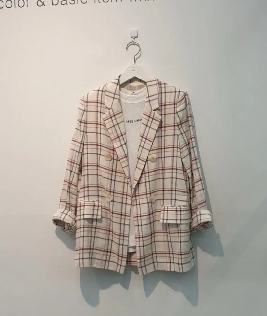 듀엘 크림 린넨 자켓 상품이미지1