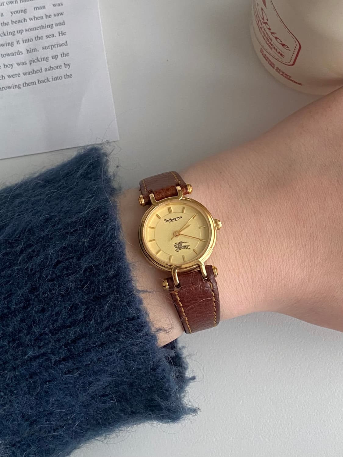 Burberrys 버버리 쿼츠 골드 브라운 레이디스 상품이미지8