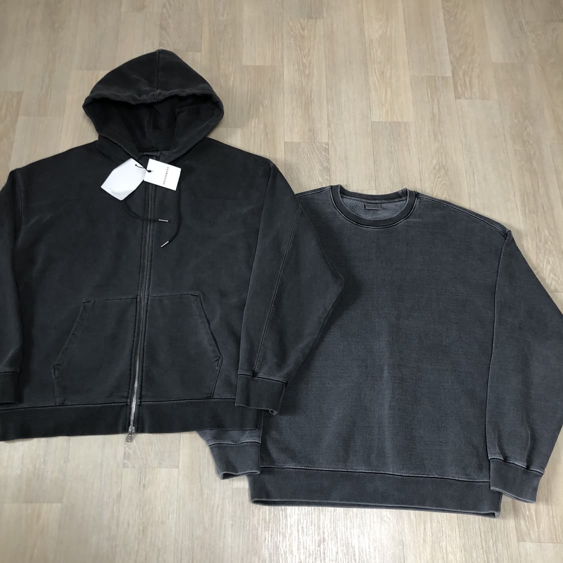 (XL) 소버먼트 SOVERMENT 980G 피그먼트 후드집업 스웻셔츠  상품이미지1