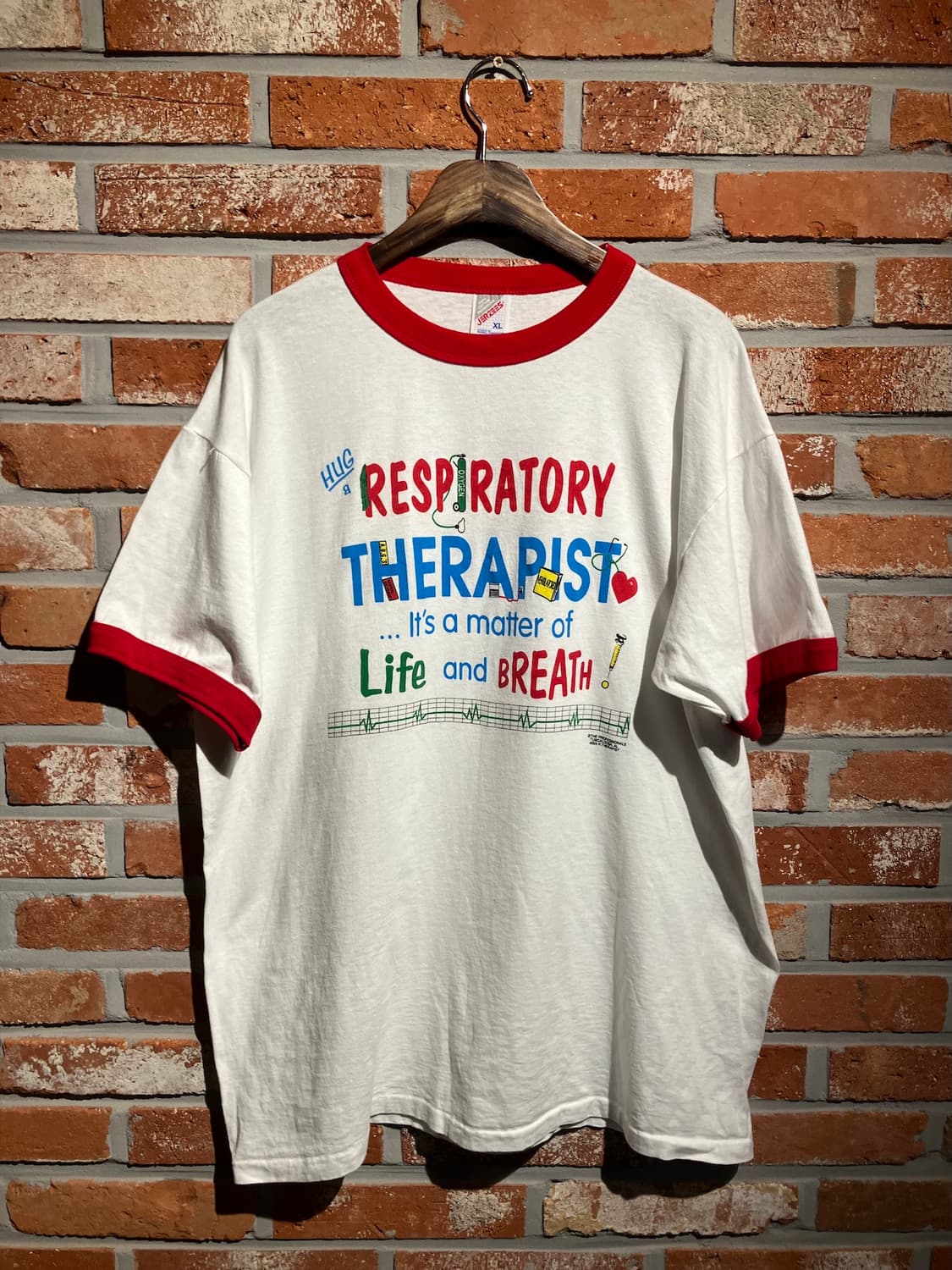 90s USA 빈티지 져지스 링거 티셔츠 상품이미지2