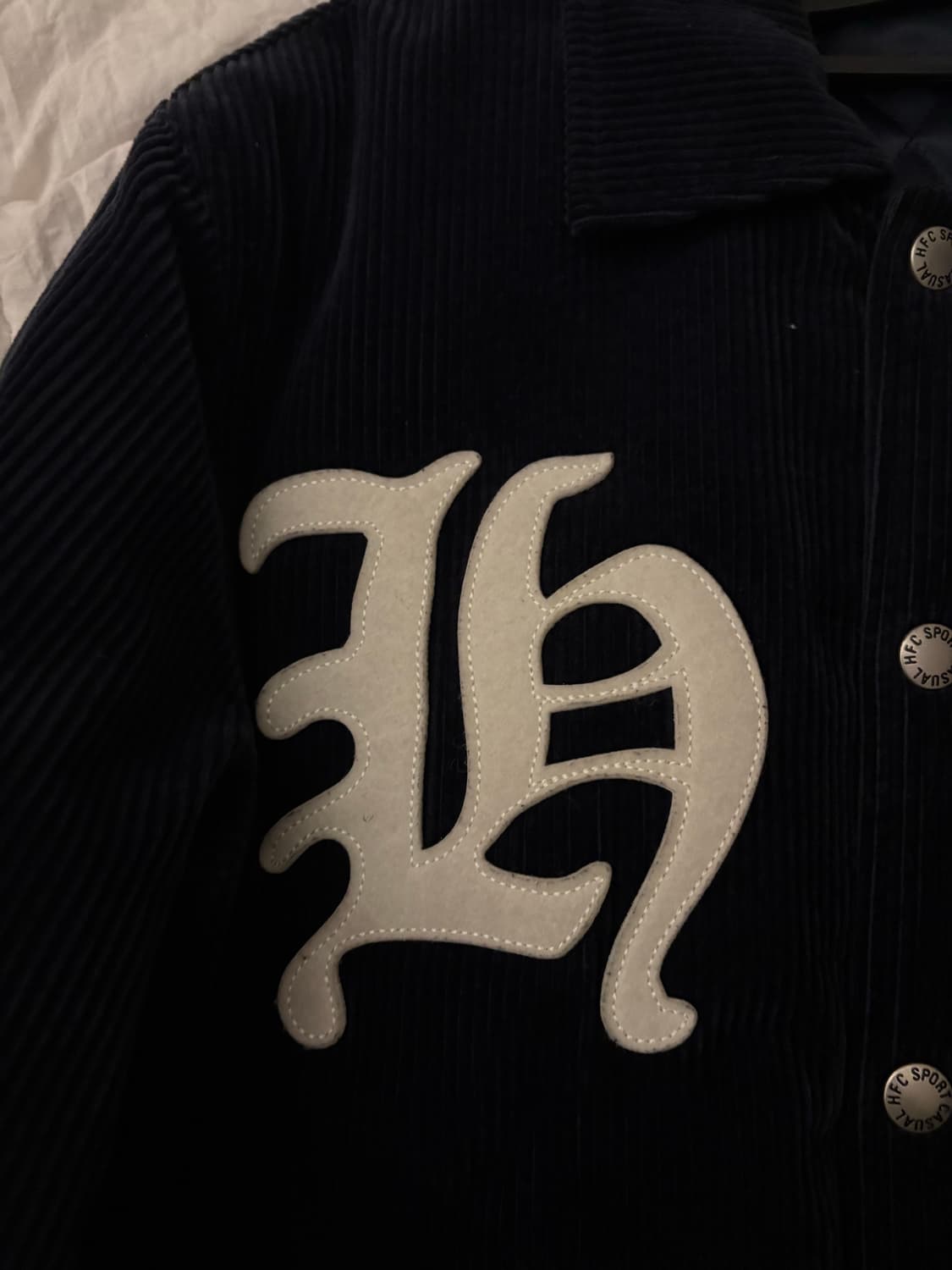 헤리티지플로스 8w 코듀로이 바시티 자켓 네이비 S 상품이미지6