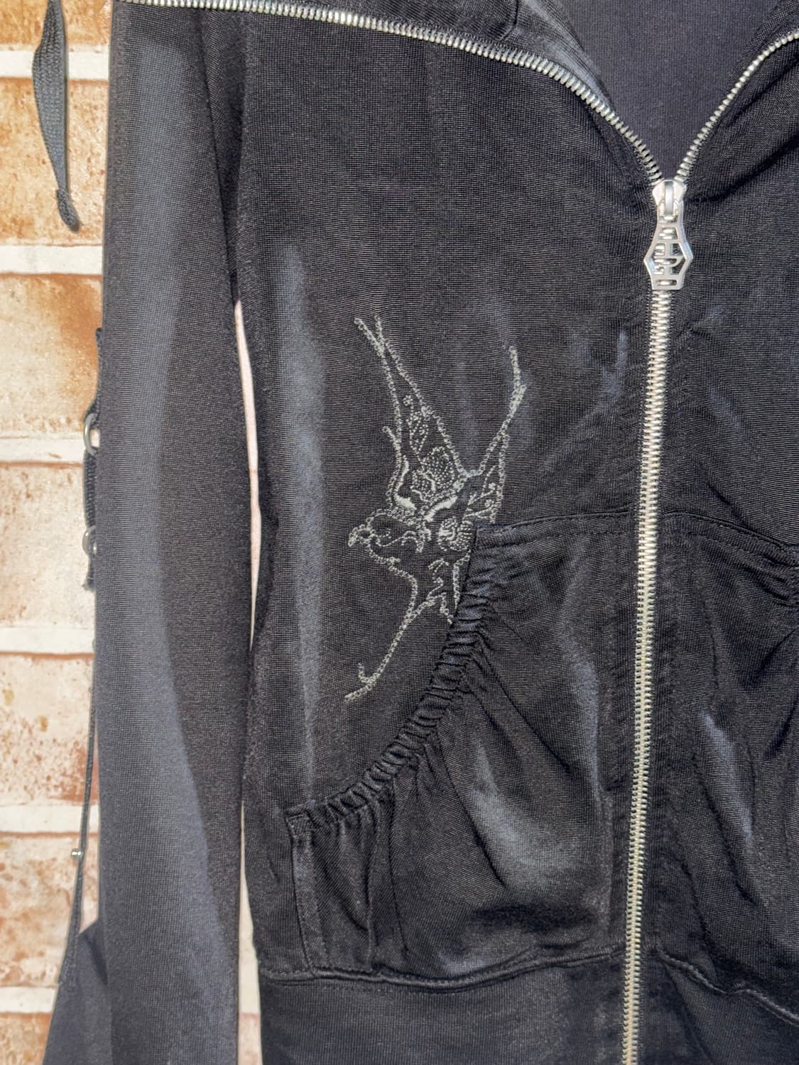 디젤 오리엔탈 프린팅 딱붙 하이넥 집업  상품이미지5