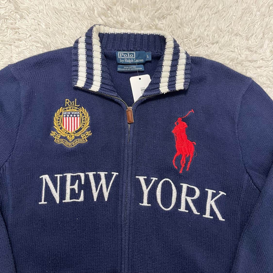 Polo big pony New York knit zip-up 상품이미지5