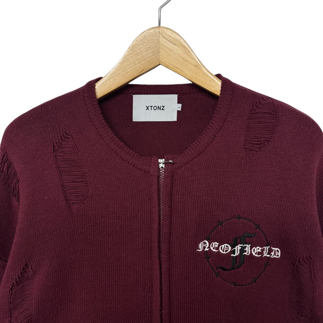 엑스톤즈 네오필드 니트집업 상품이미지4