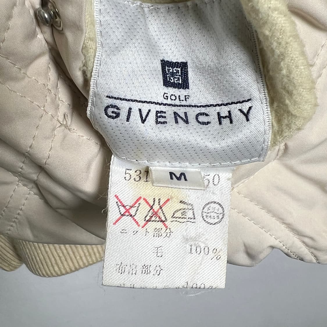 지방시 아이보리 리버시블 퀼팅 봄버 자켓 M 상품이미지3