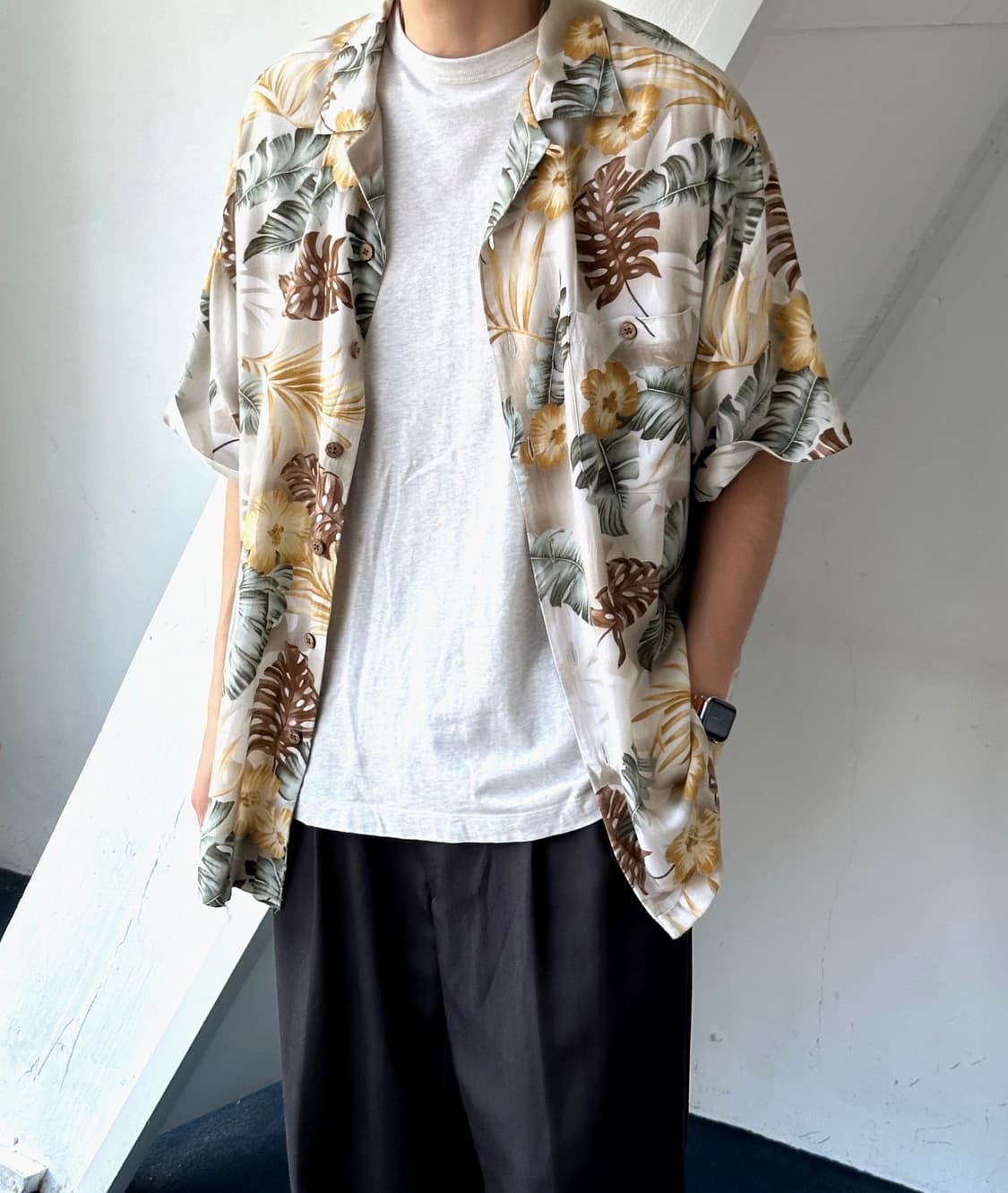 Rayon 100% patterned H/S shirt 상품이미지10