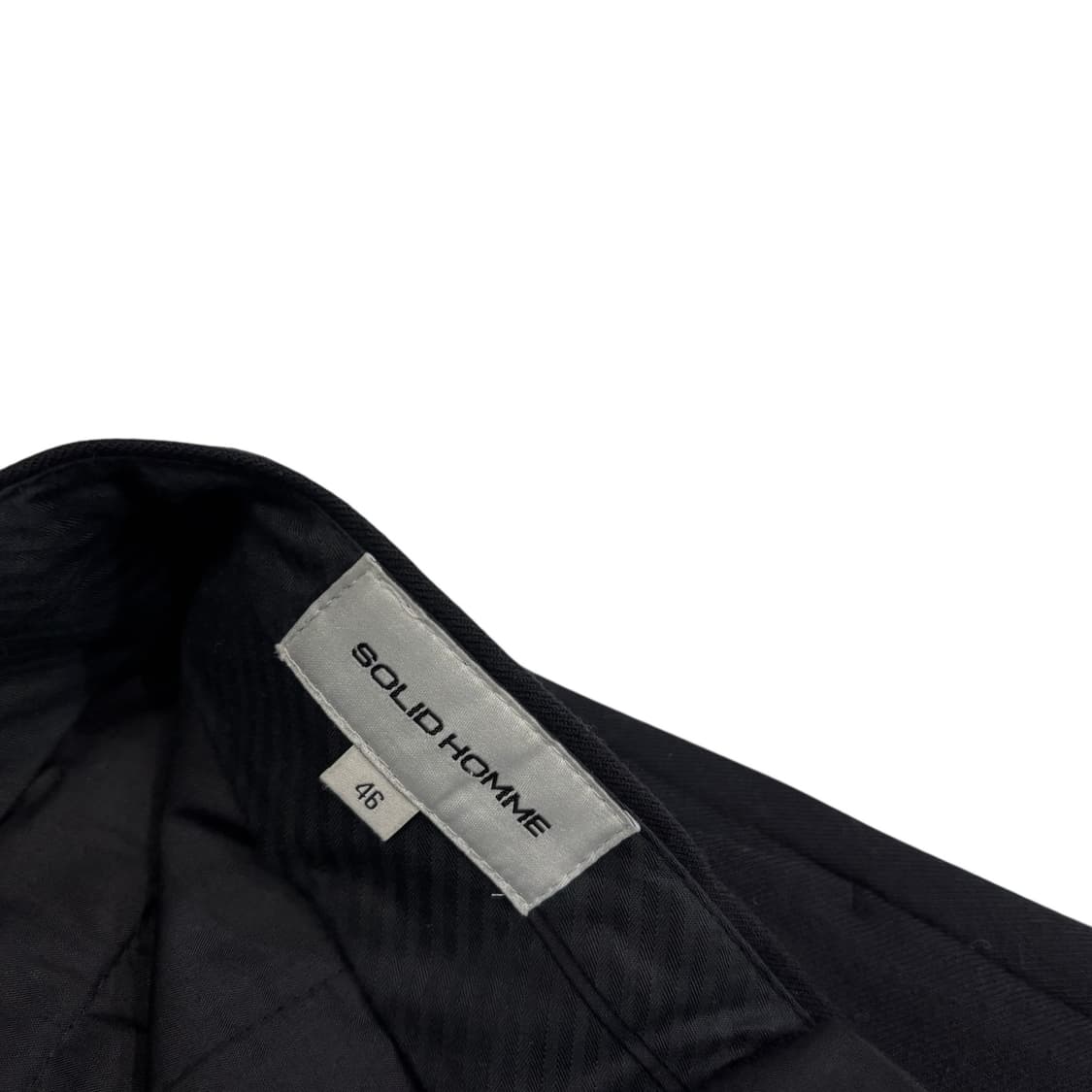 솔리드옴므 블랙 슬림 슬랙스 상품이미지3