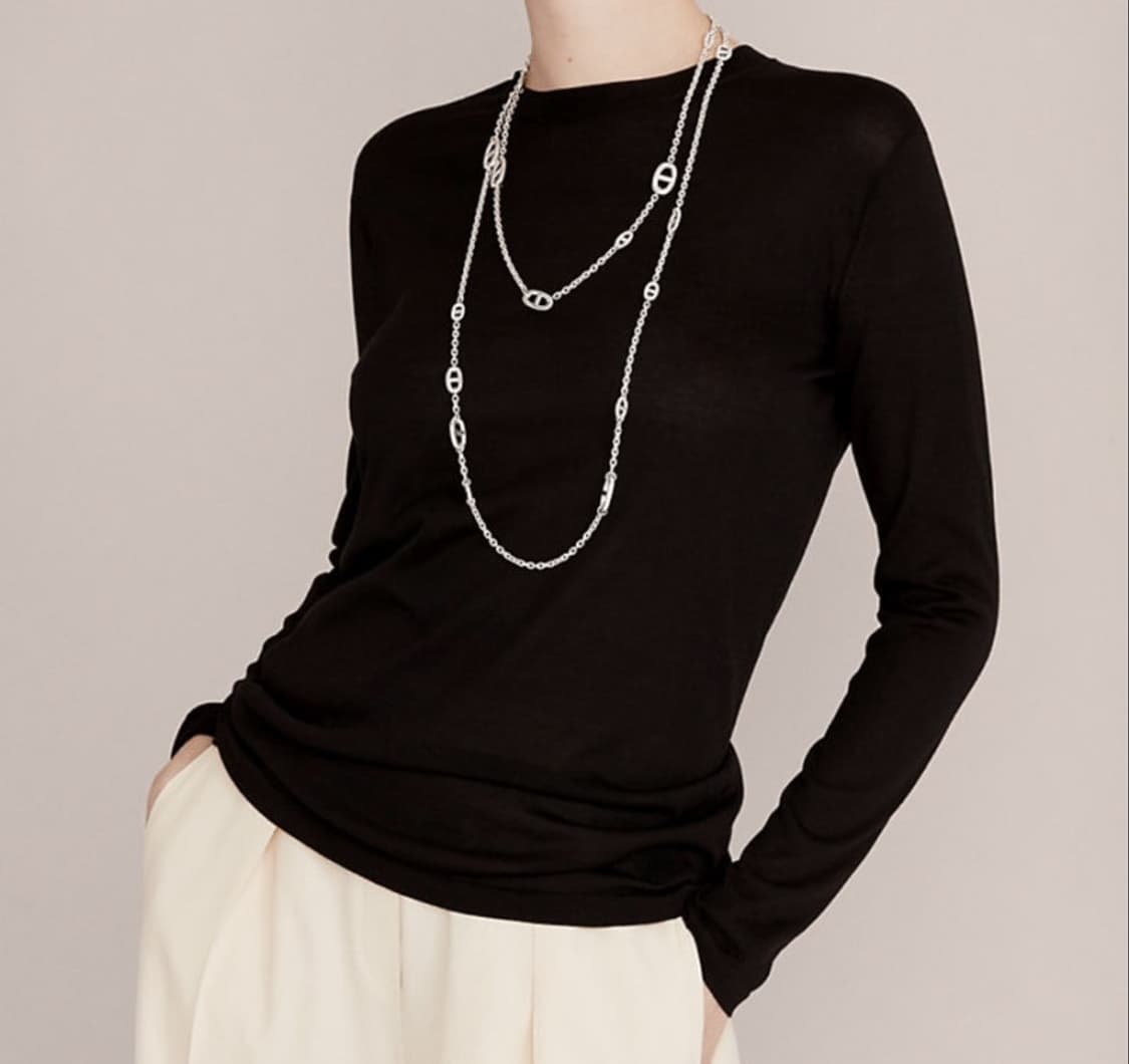 에르메스 샹달 빈티지 롱 목걸이 상품이미지3