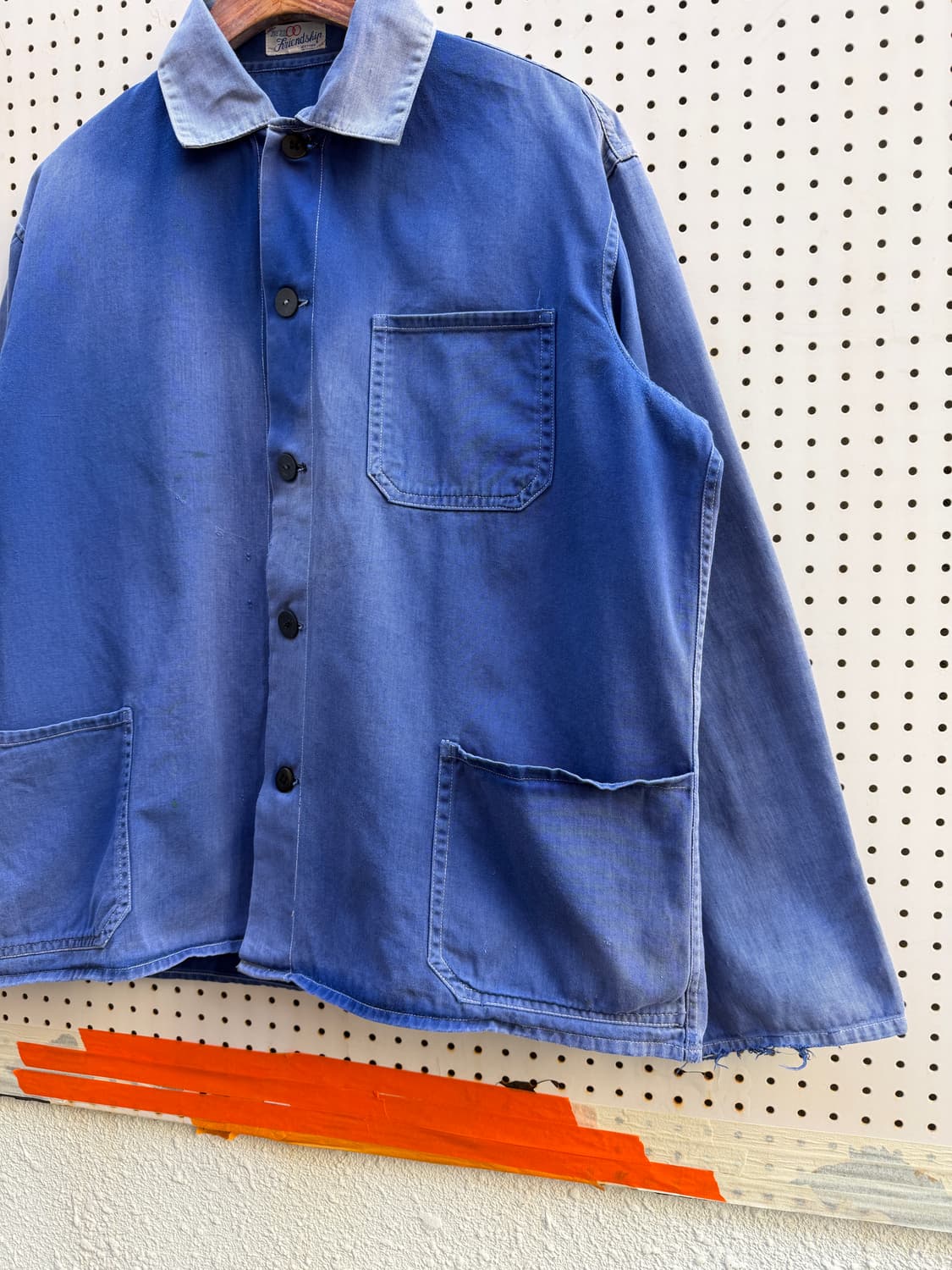 1970s HARD FADED VINTAGE WASHED 프렌치워크자켓 상품이미지7