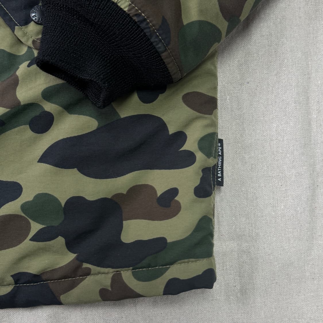 베이프 에이프 카모 ma-1 자켓 L 상품이미지4