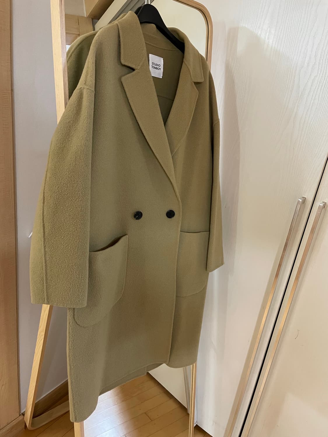 스튜디오 톰보이 TOMBOY 핸드메이드 울코트 앙고라 모직코트 상품이미지7