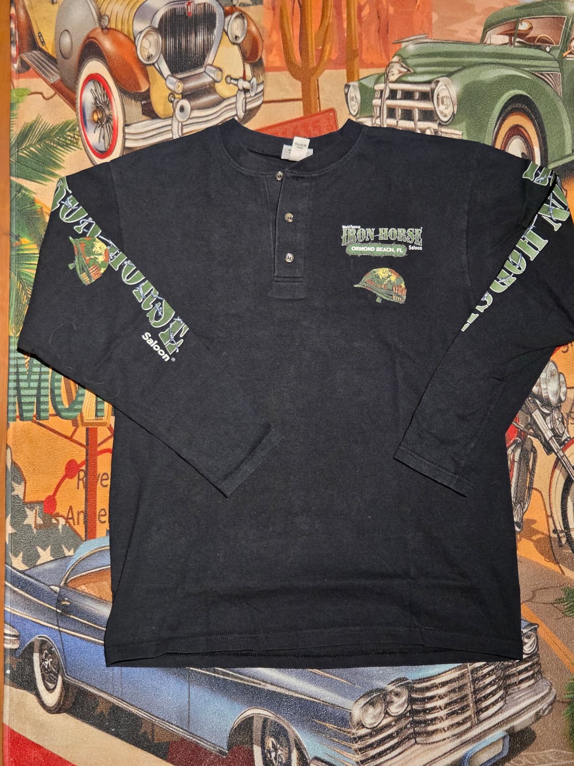 아메리칸 아이언 하우스 살롱 헨리넥 티셔츠 상품이미지1