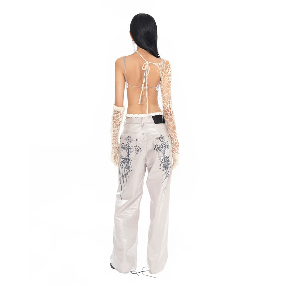 Graphic pants + skirt pink 상품이미지3