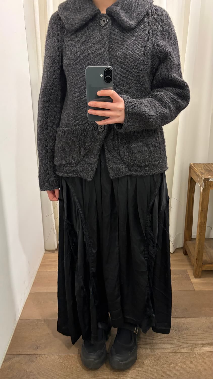 Distressed Panel Layer Skirt 상품이미지2