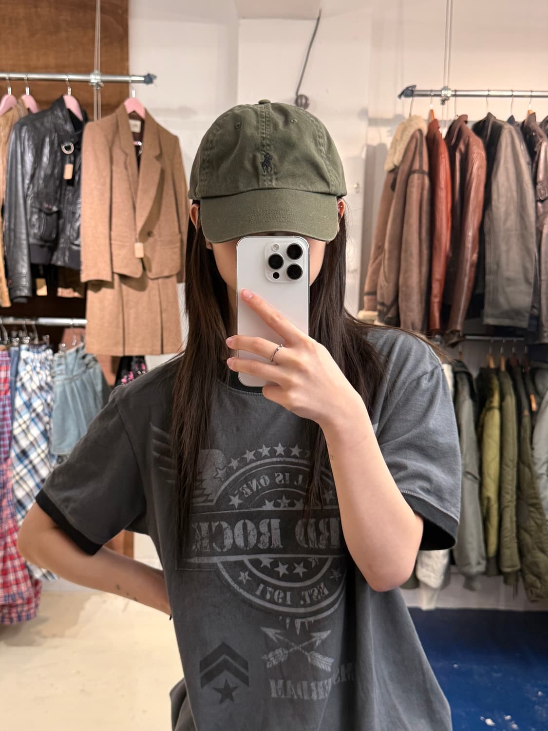 PRL 폴로 랄프로렌 카키 볼캡 상품이미지1