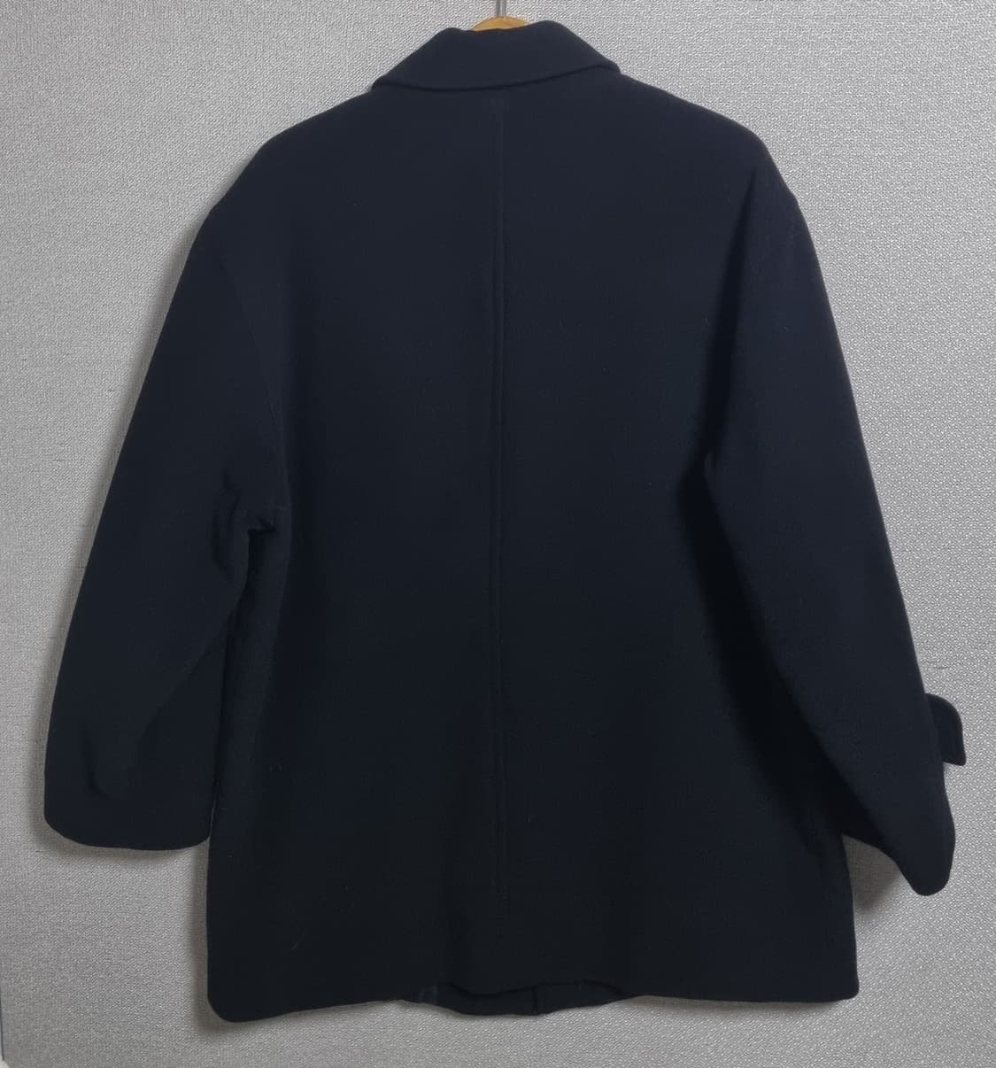 오버핏 XL ) 입생로랑 빈티지 블랙 코트  상품이미지2