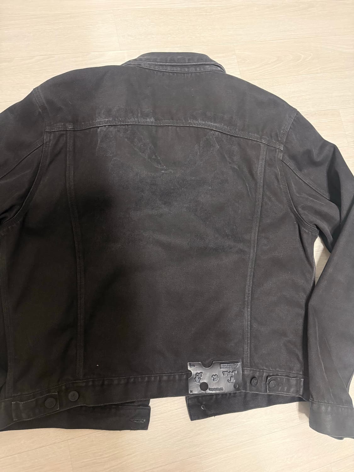 오프화이트 데님자켓 xxl 상품이미지5