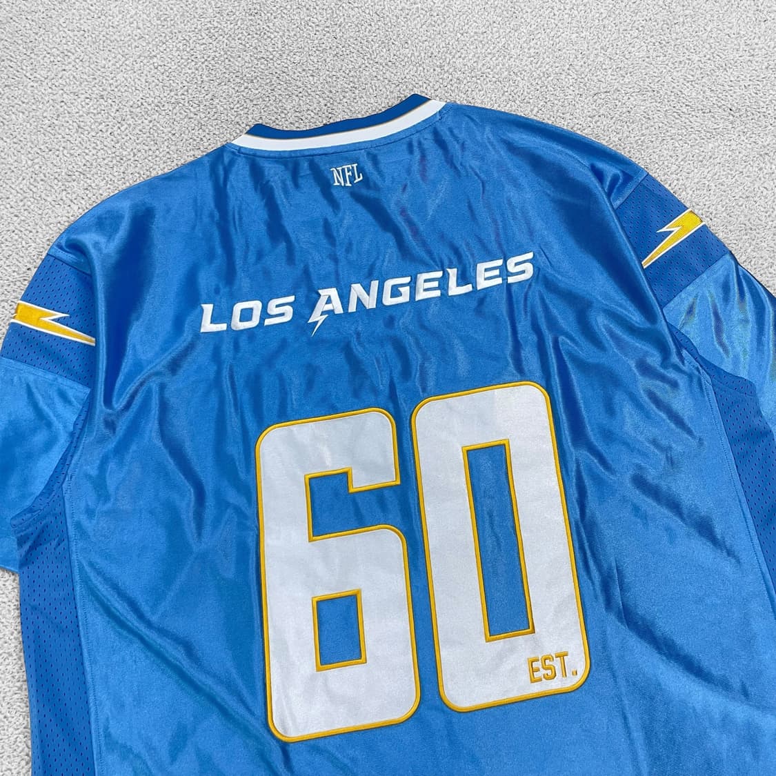 NFL 로스엔젤레스 차저스 플레이어 져지 반팔 스카이블루 상품이미지4