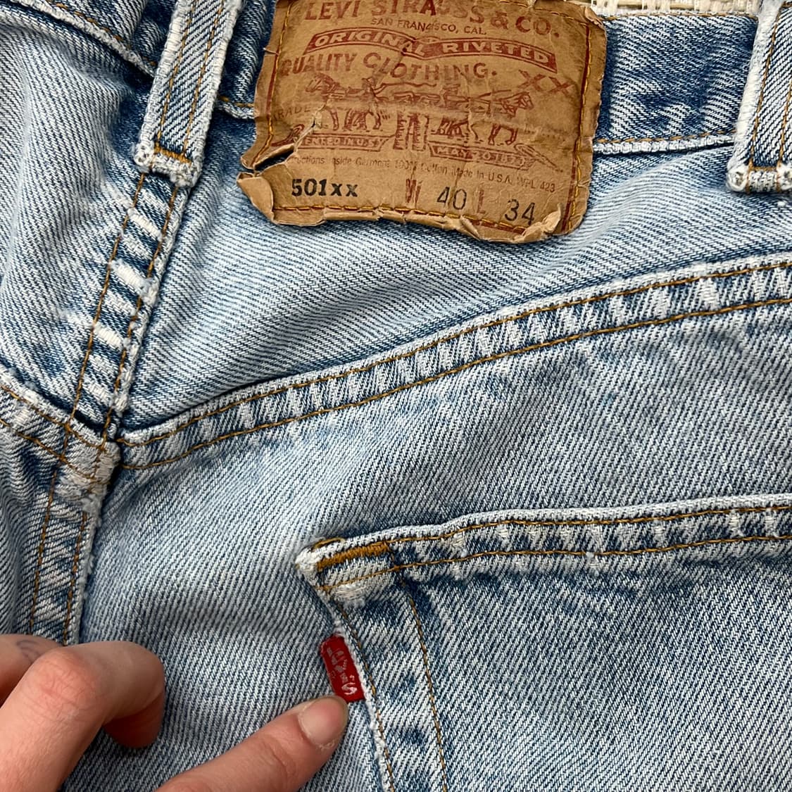 Usa리바이스 501xx 데님팬츠 r2410 상품이미지6