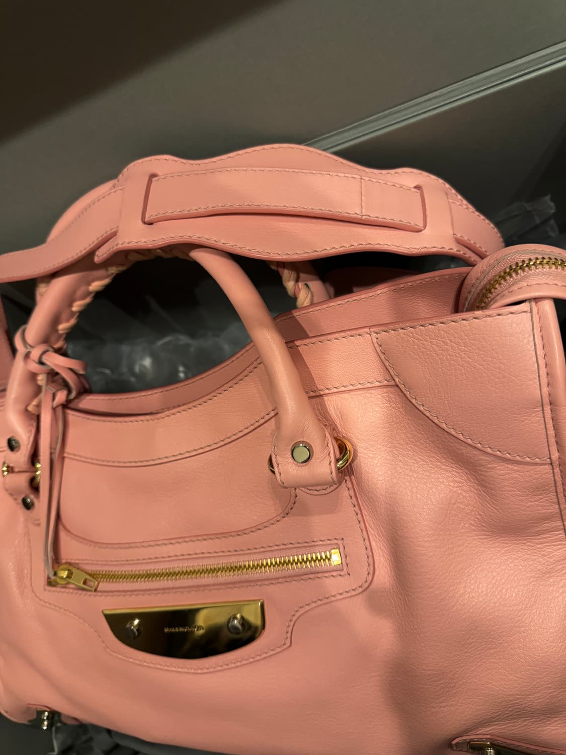 발렌시아가 클래식 모터크로스 메탈 플레이트 시티 백 상품이미지5