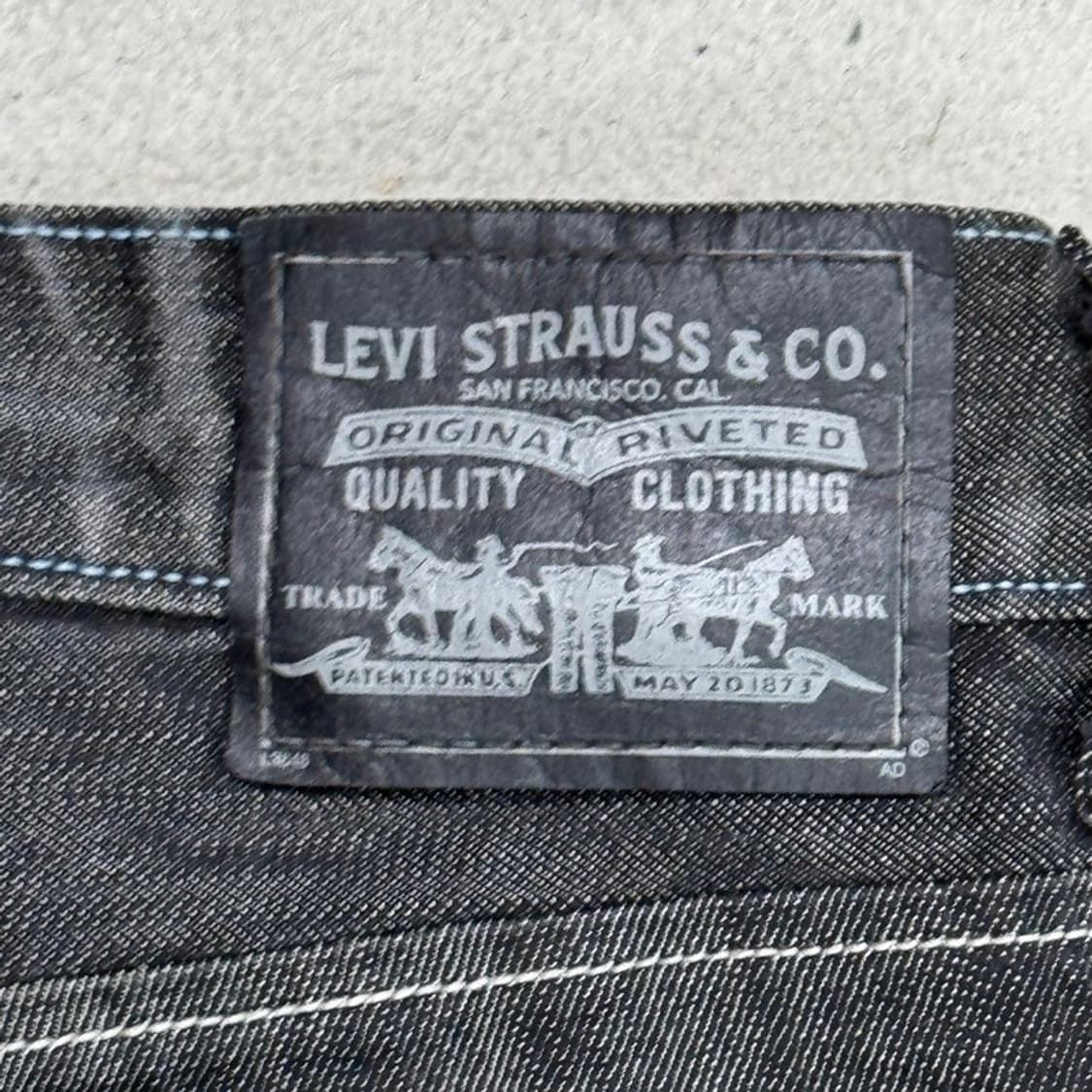 LEVI'S 514 블랙 데님 팬츠 W34 L32 상품이미지7