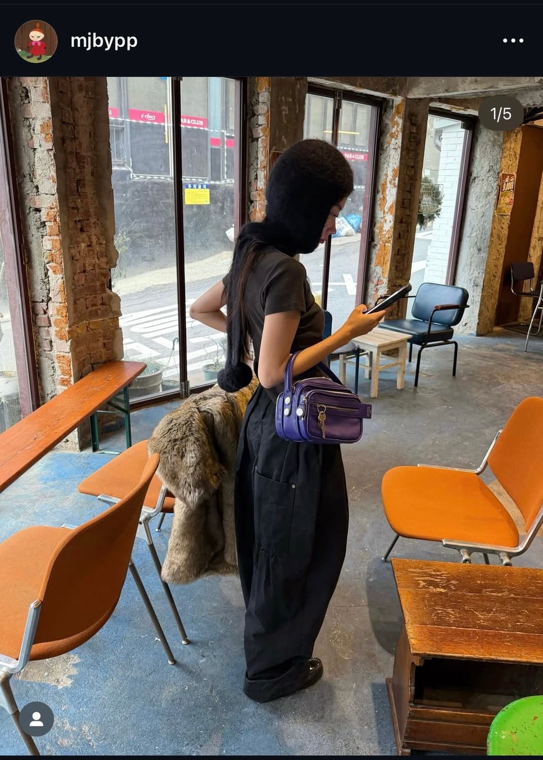 open yy full gather pants black m사이즈 상품이미지2