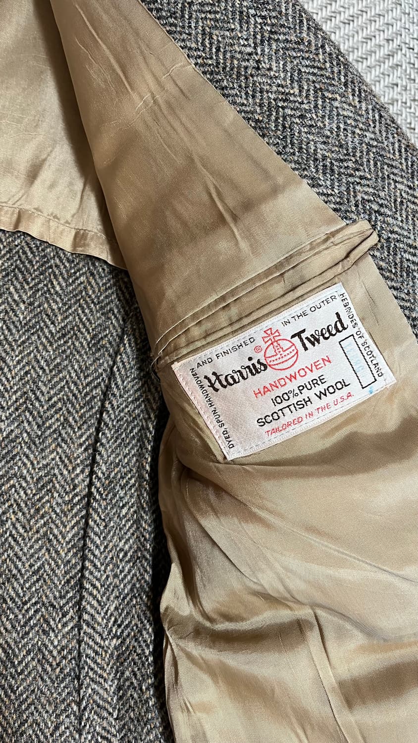 80s 빈티지 해리스트위드 블레이저 상품이미지4