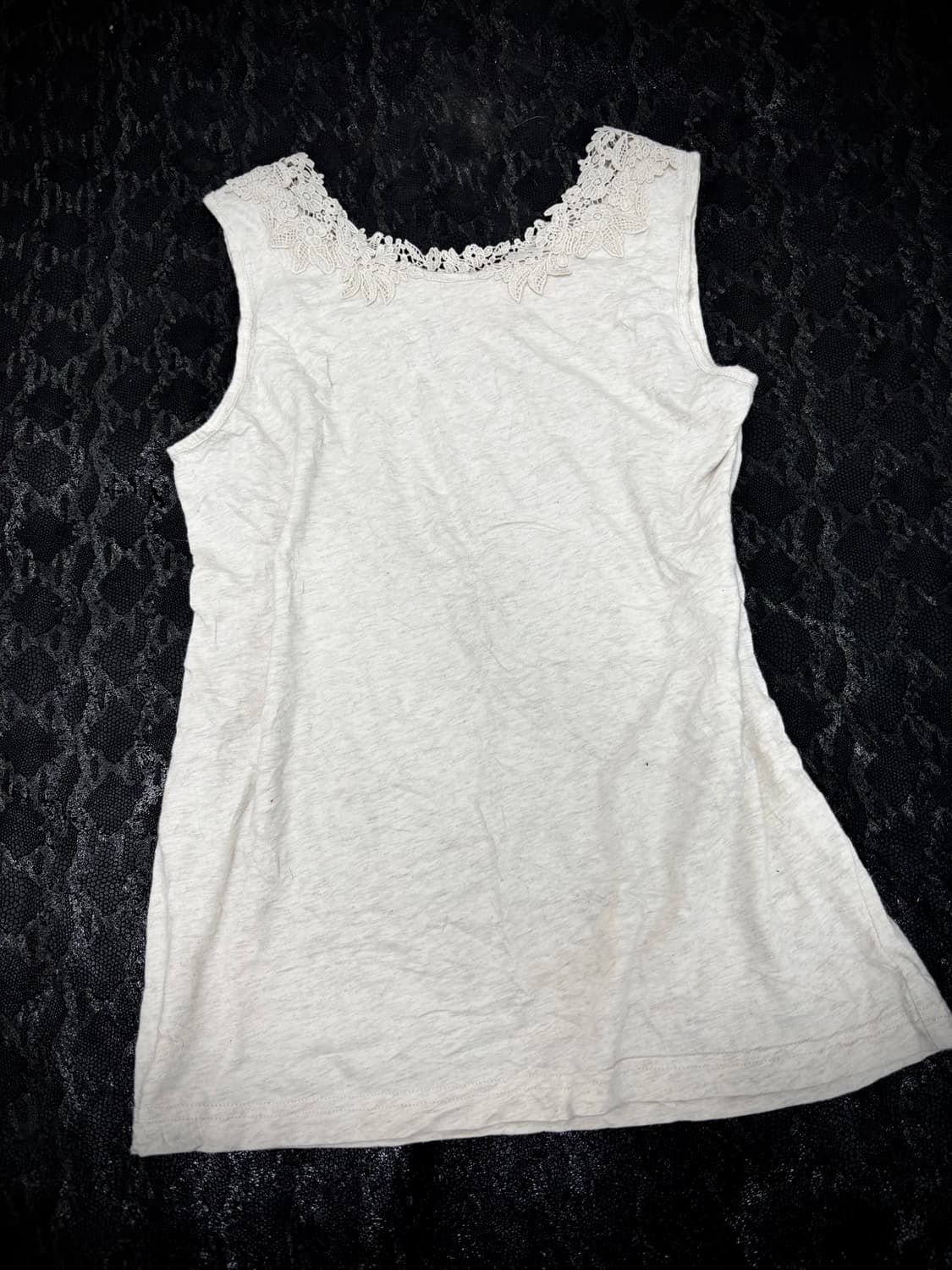“Vintage” Lace Detail Sleeveless 상품이미지6