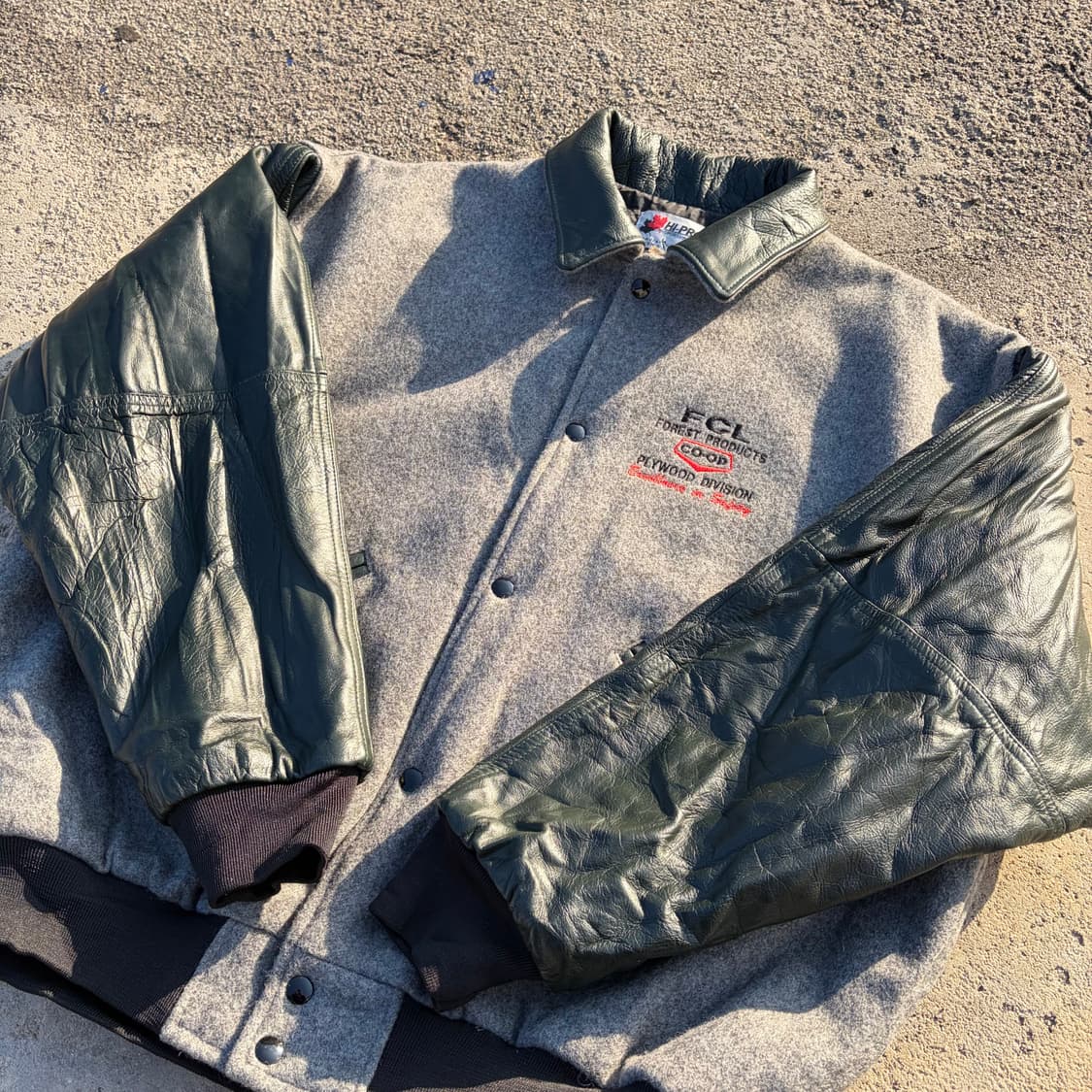 90s CANADA HI-PRO 빈티지 울 바시티 자켓 L 상품이미지4