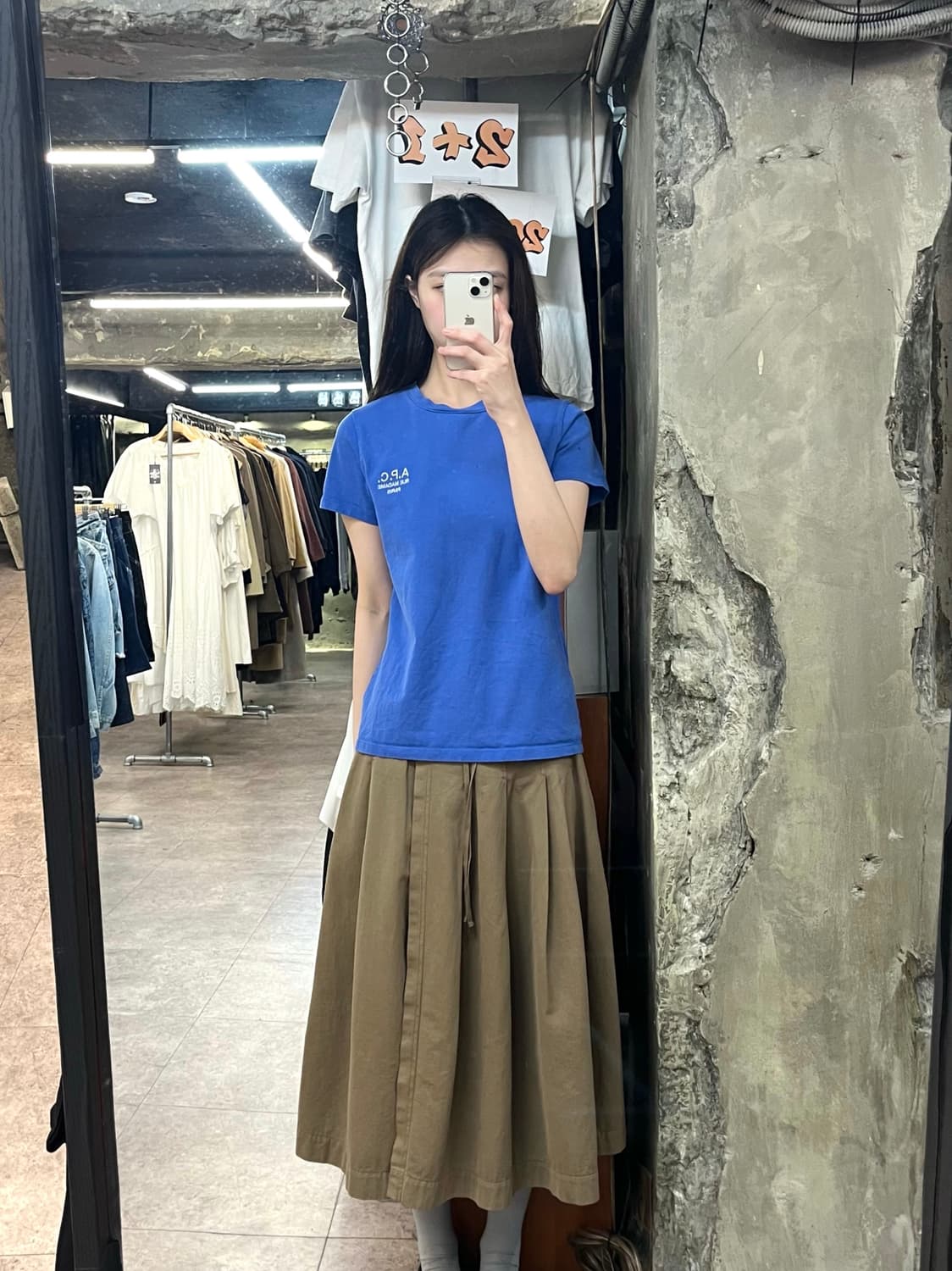 아페쎄 반팔티 블루 M #csz3922 상품이미지2