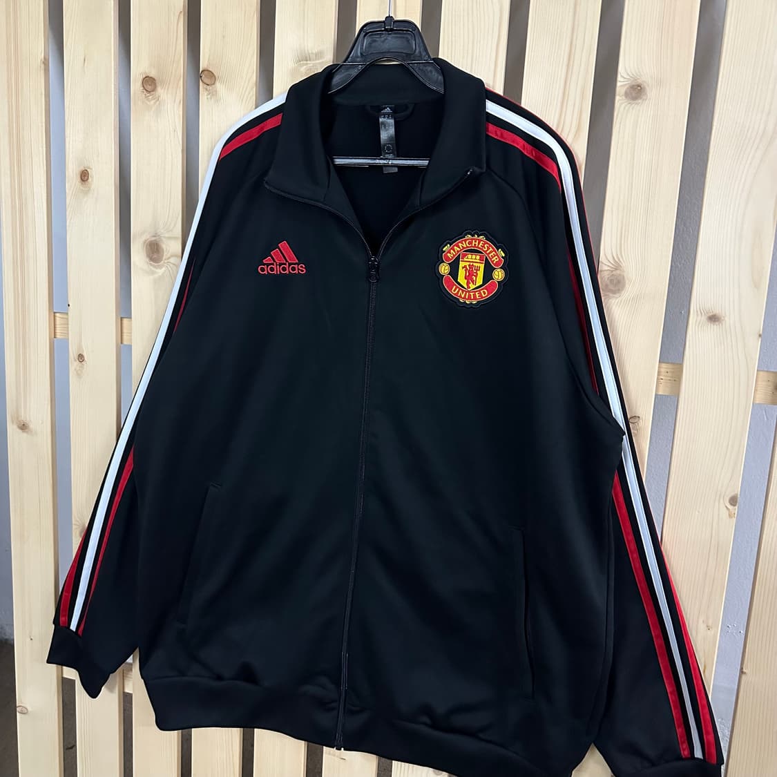 (XL) 아다다스 맨체스터 유나이티드 레드 블랙 져지 트랙탑 상품이미지2