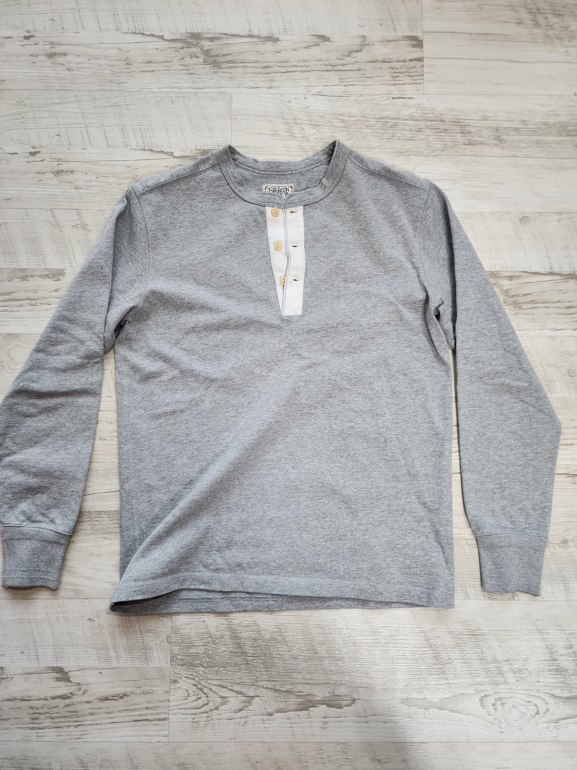 BRONSON 브론슨 헨리넥 롱슬리브 티셔츠 팜. XL(100)사이즈 상품이미지1