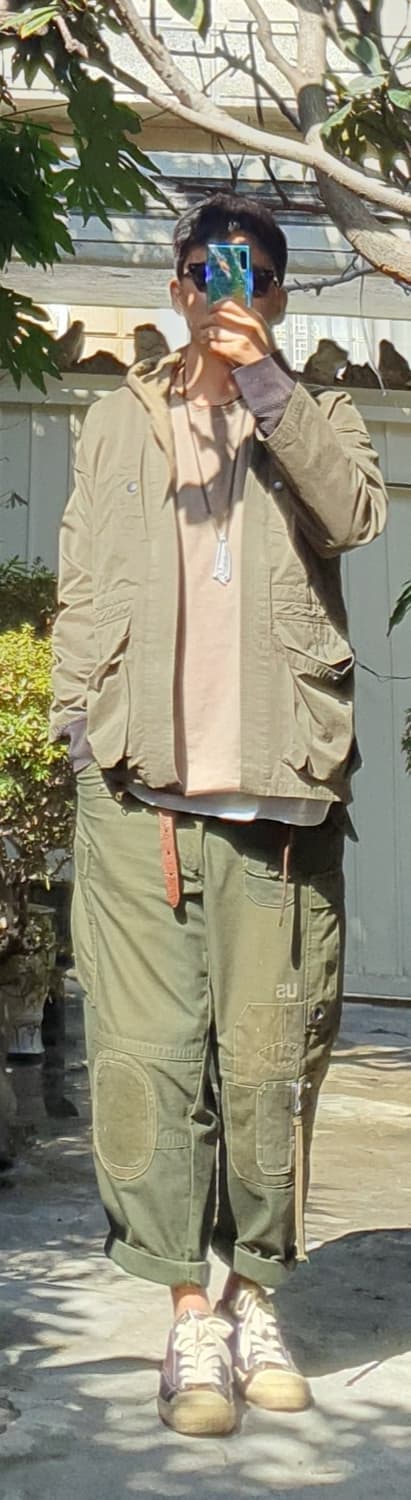 m-65팬츠 빈티지 커스텀 [초기형/ 사이드지퍼/ 썬페이딩] 상품이미지9