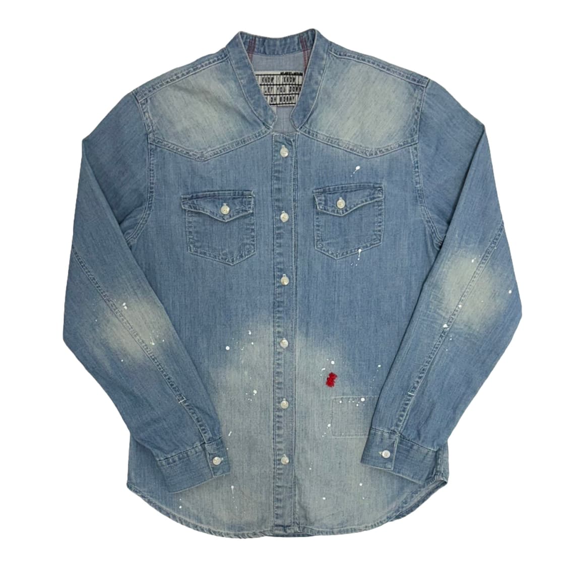 honeyohsorry 워싱 웨스턴 데님 셔츠 청남방 상품이미지1