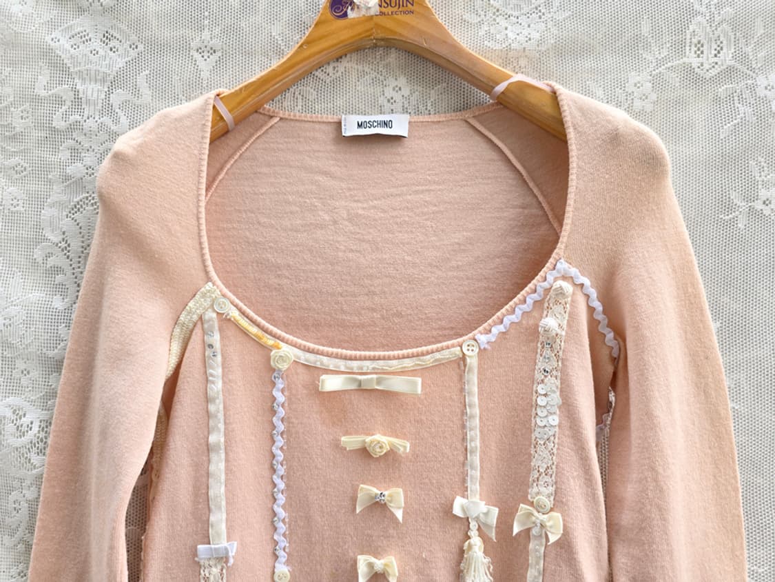 모스키노 비즈 장식 니트 블라우스 (made in italy) 상품이미지2