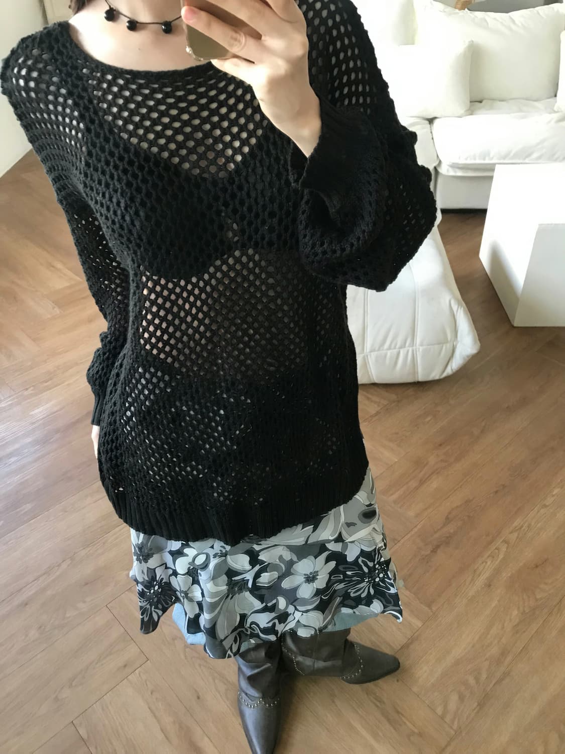 vintage pattern skirt 상품이미지5