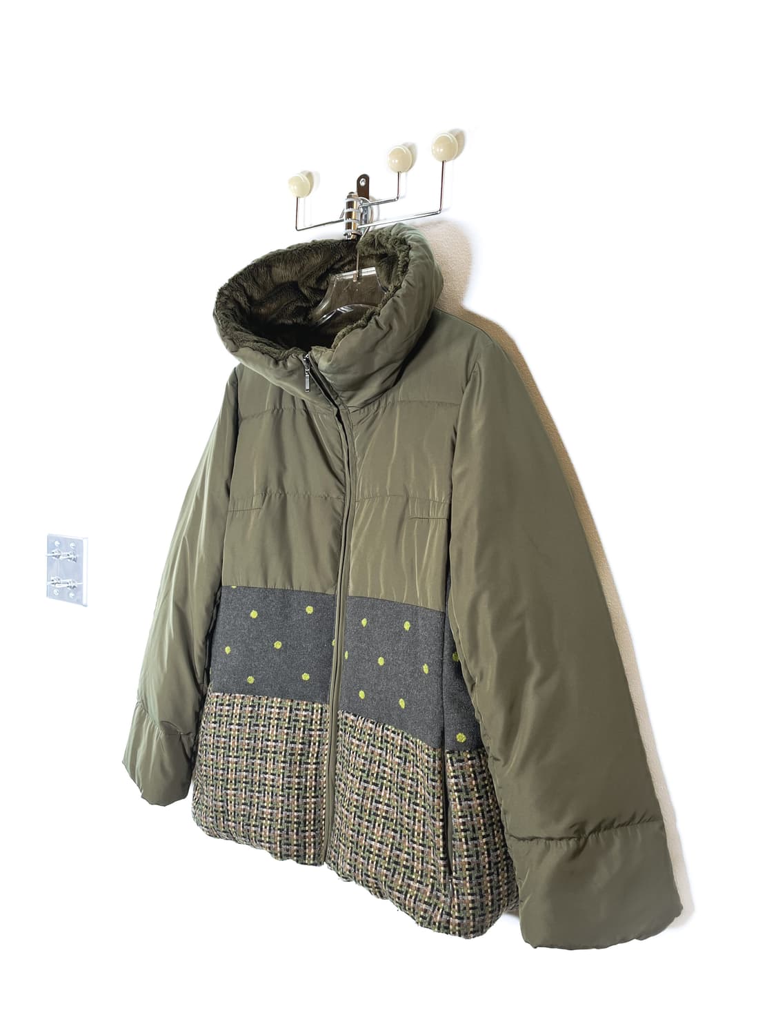 빈티지 패치워크 다운 패딩 자켓 상품이미지4