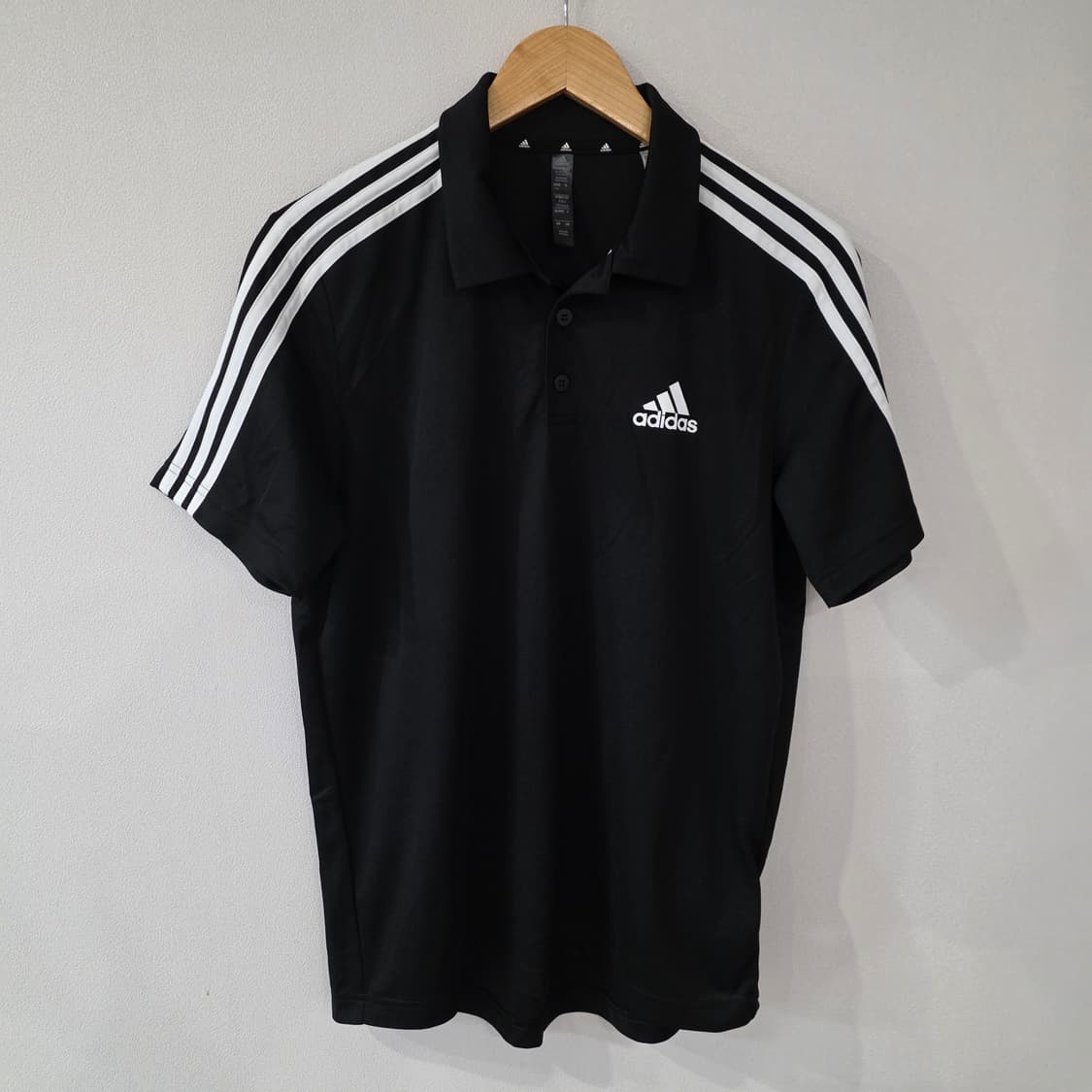 아디다스 3S 반팔 카라티 블랙 L 상품이미지1