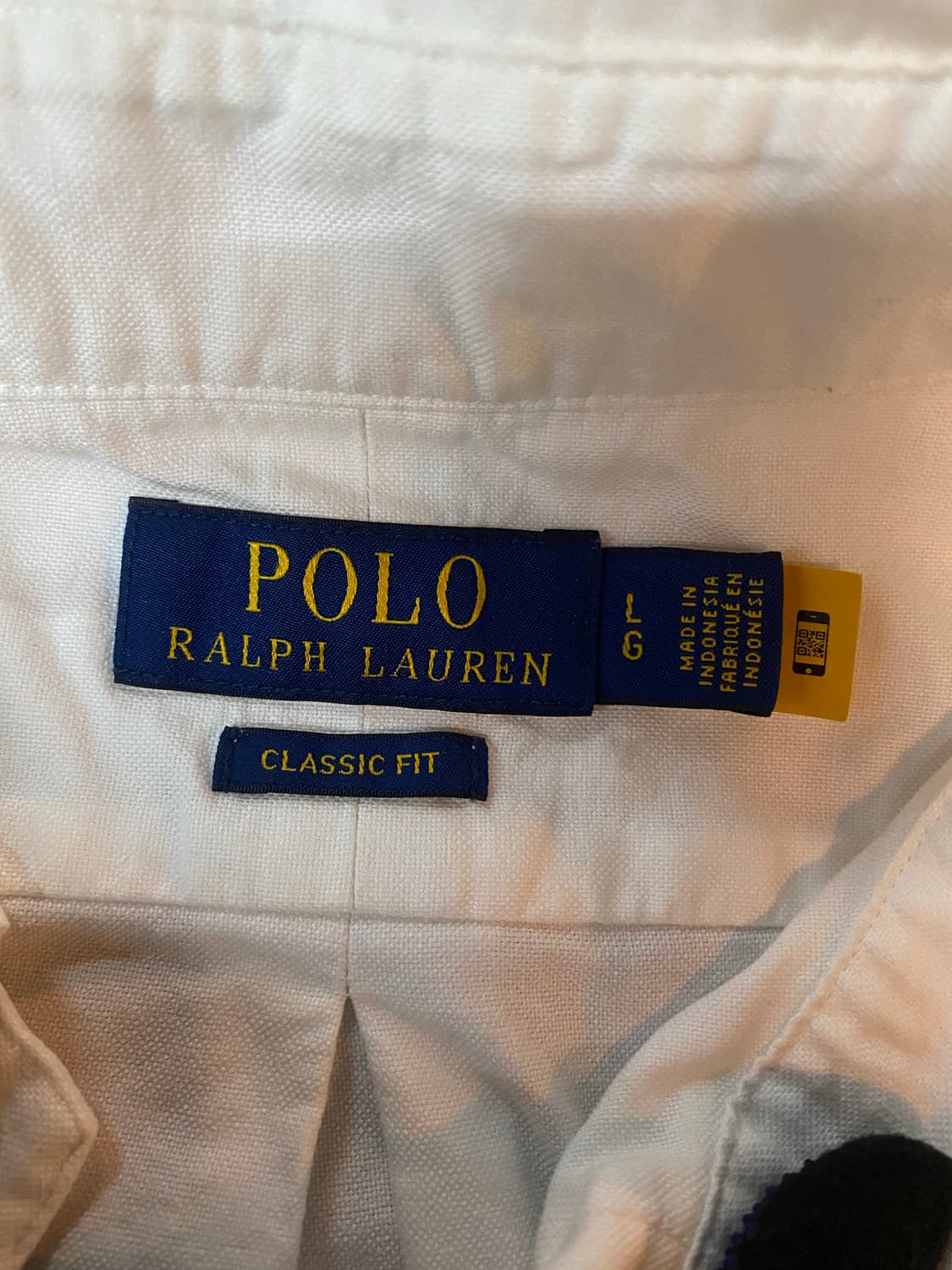 매장 정품 폴로 랄프로렌 화이트 클래식핏 셔츠 L 사용감없음 상품이미지4