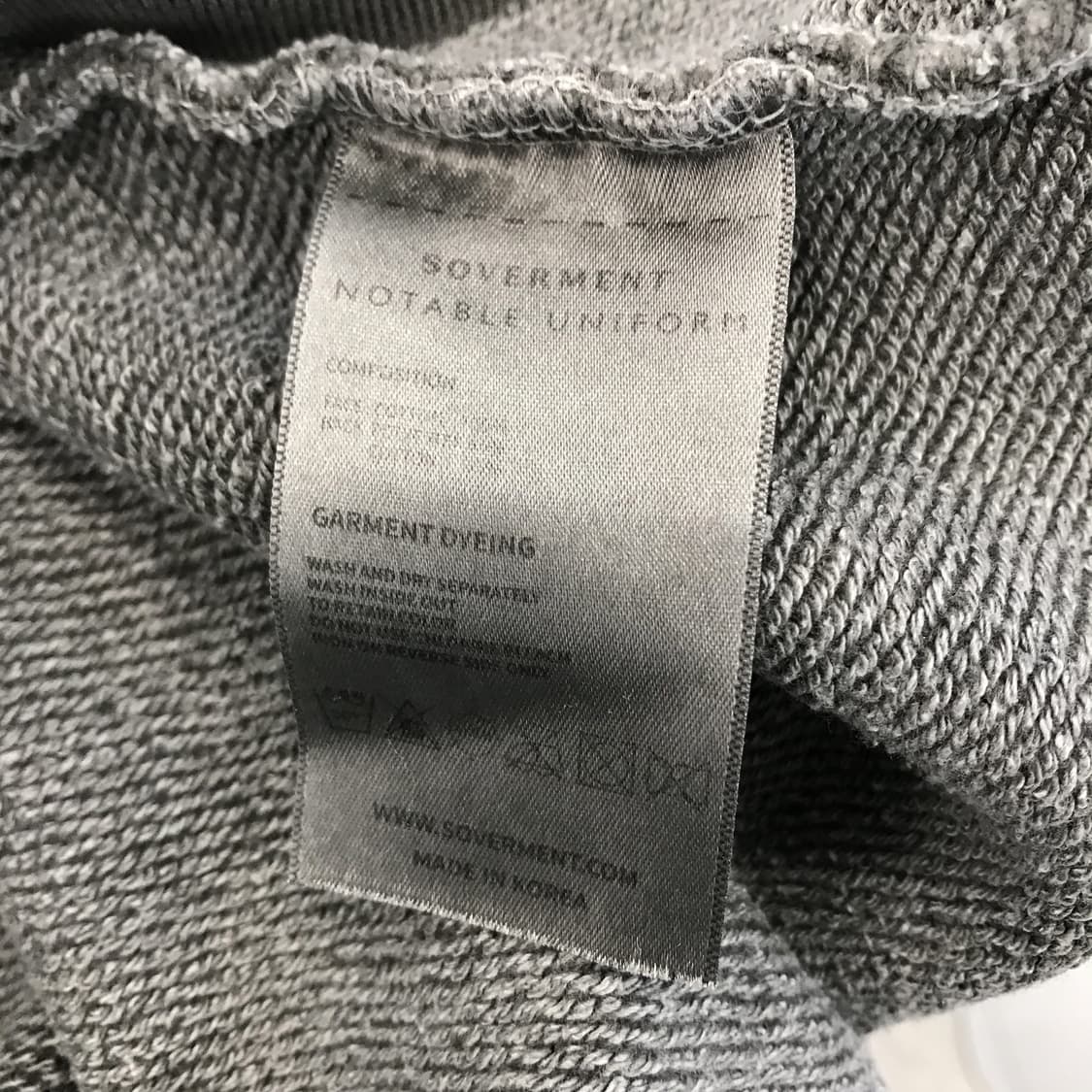 소버먼트 980g 피그먼트 그레이 후드 [XL] 상품이미지6