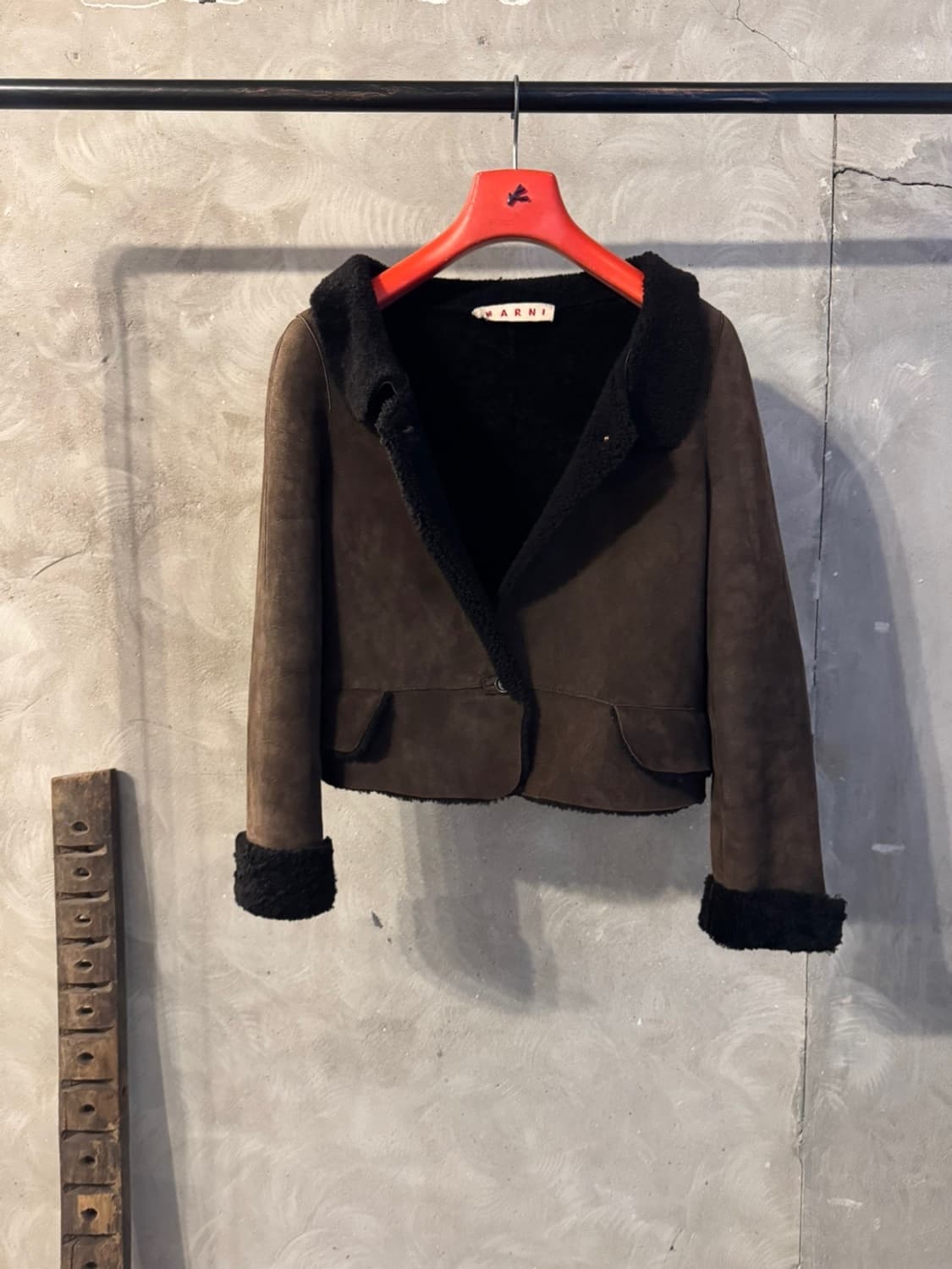 마르니 시어링 레더 자켓 55~66 상품이미지7