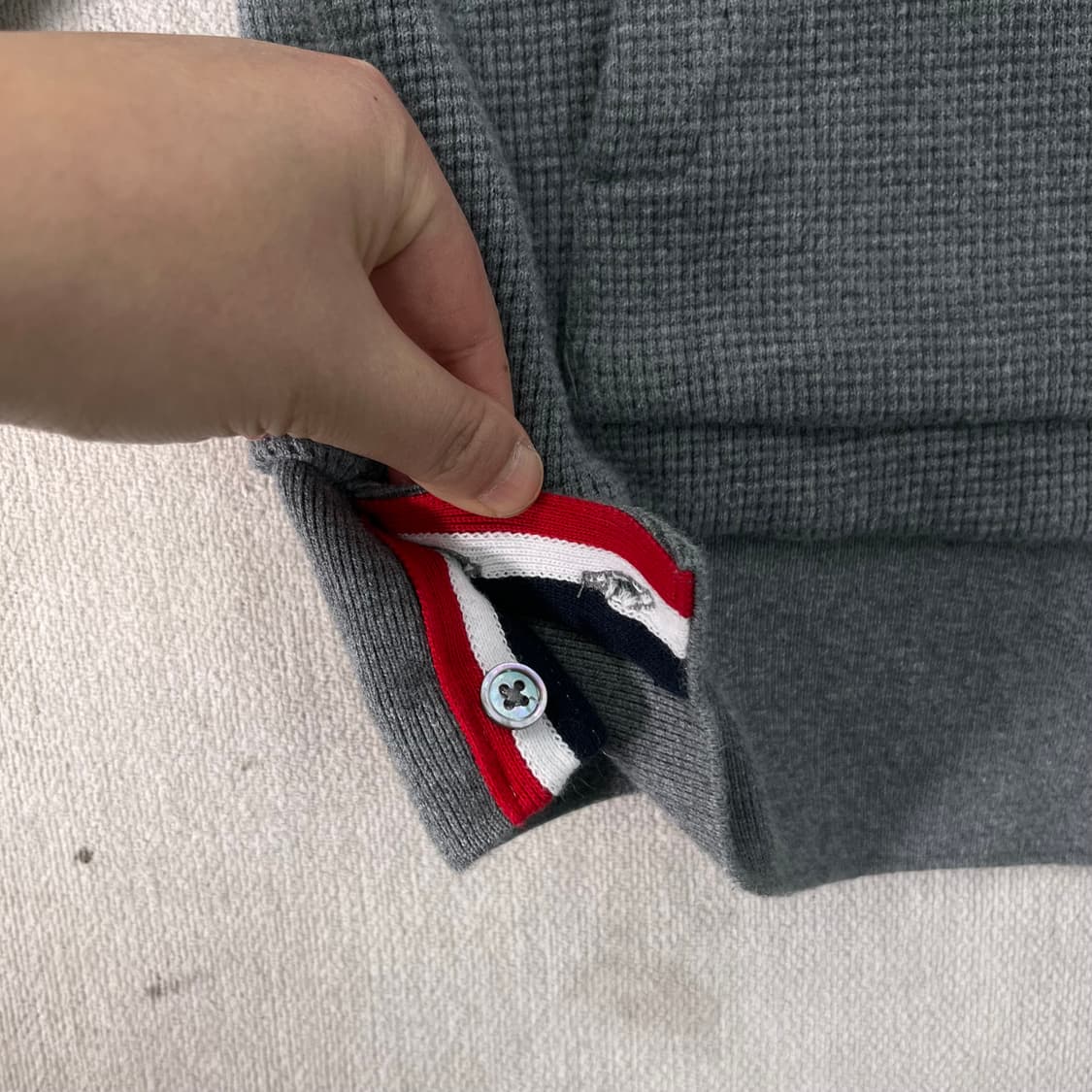 W 95 톰브라운 15f/w 와플 후드집업 상품이미지5