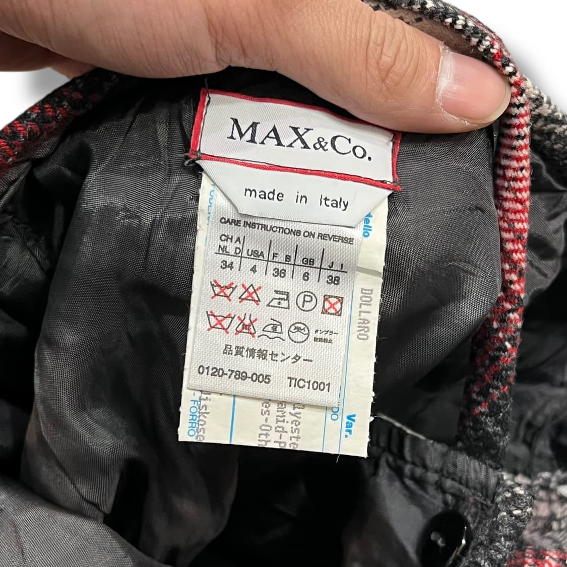  막스앤코 체크 랩 스커트 y14236 상품이미지7