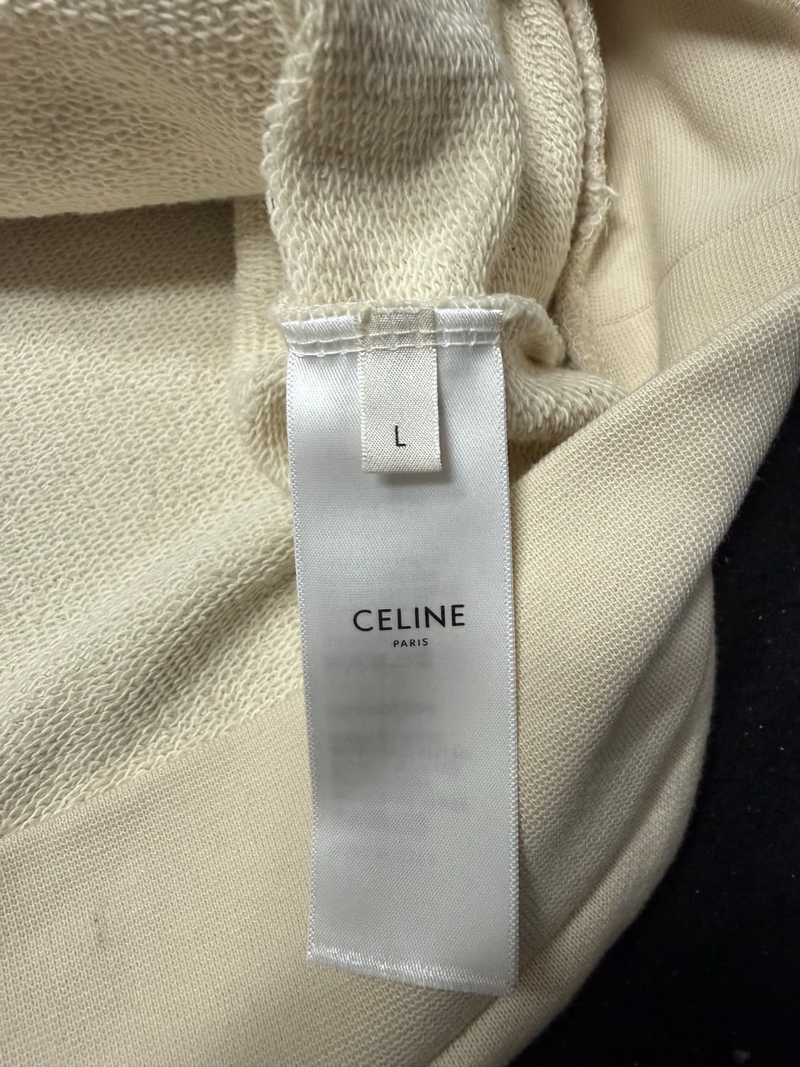 셀린느 코튼 플리스 후드 샴페인 카카오 L 상품이미지2