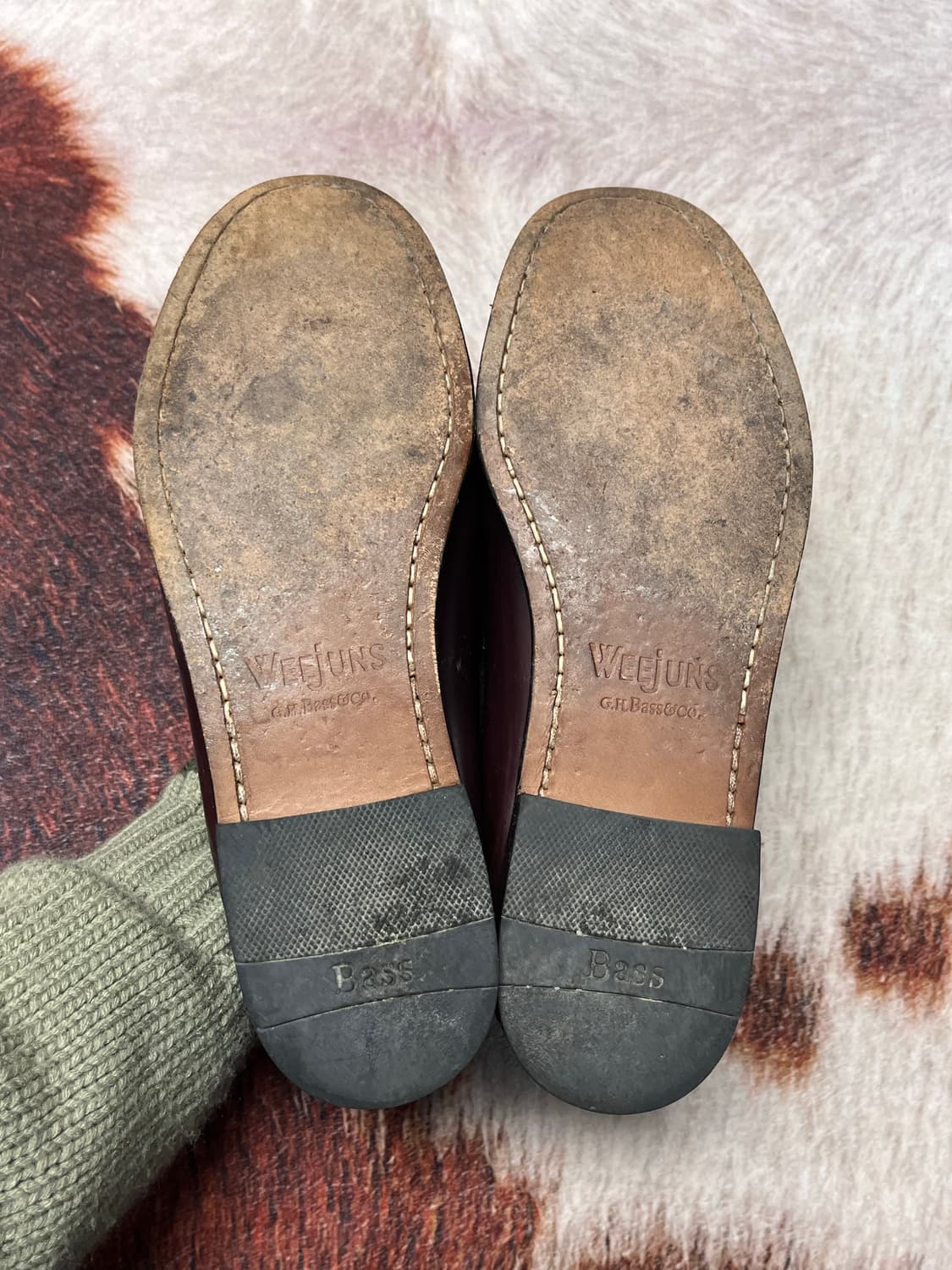 [9D ] G.H. Bass 로건 페니로퍼 버건디 상품이미지7