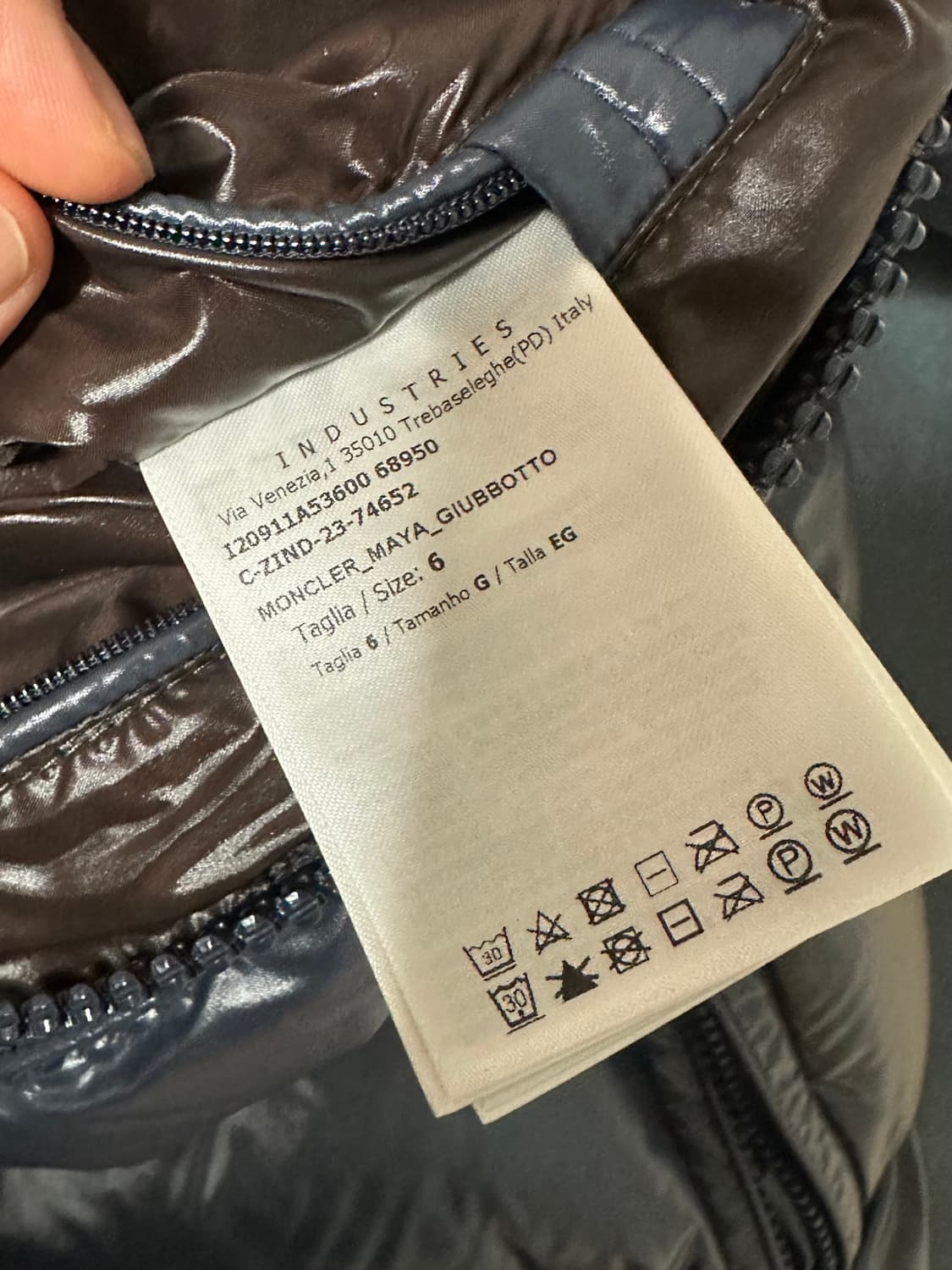 (6) 몽클레르 몽클레어 마야 패딩 네이비 블루 상품이미지6