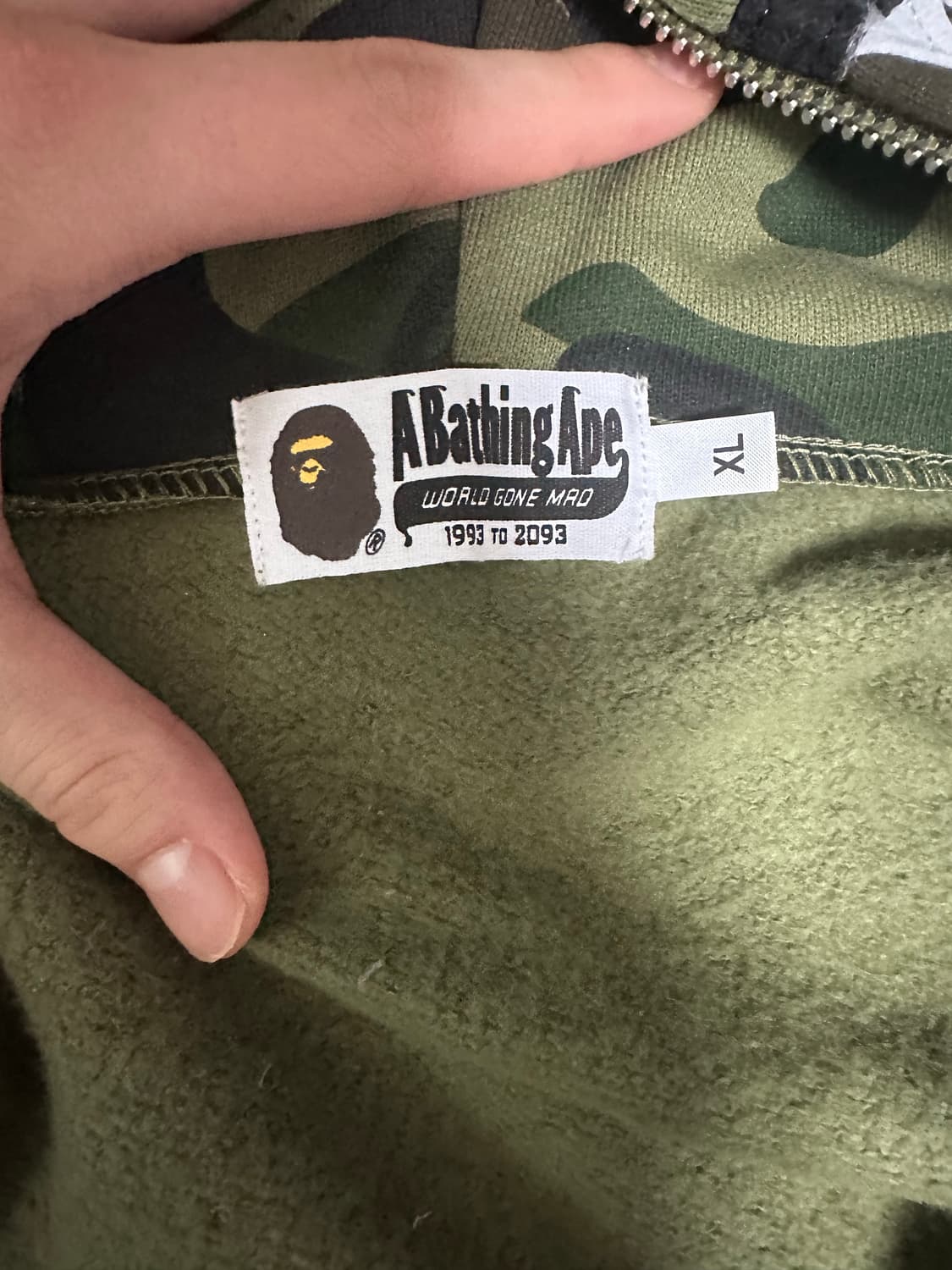 베이프 샤크후드 녹계 xl 상품이미지5