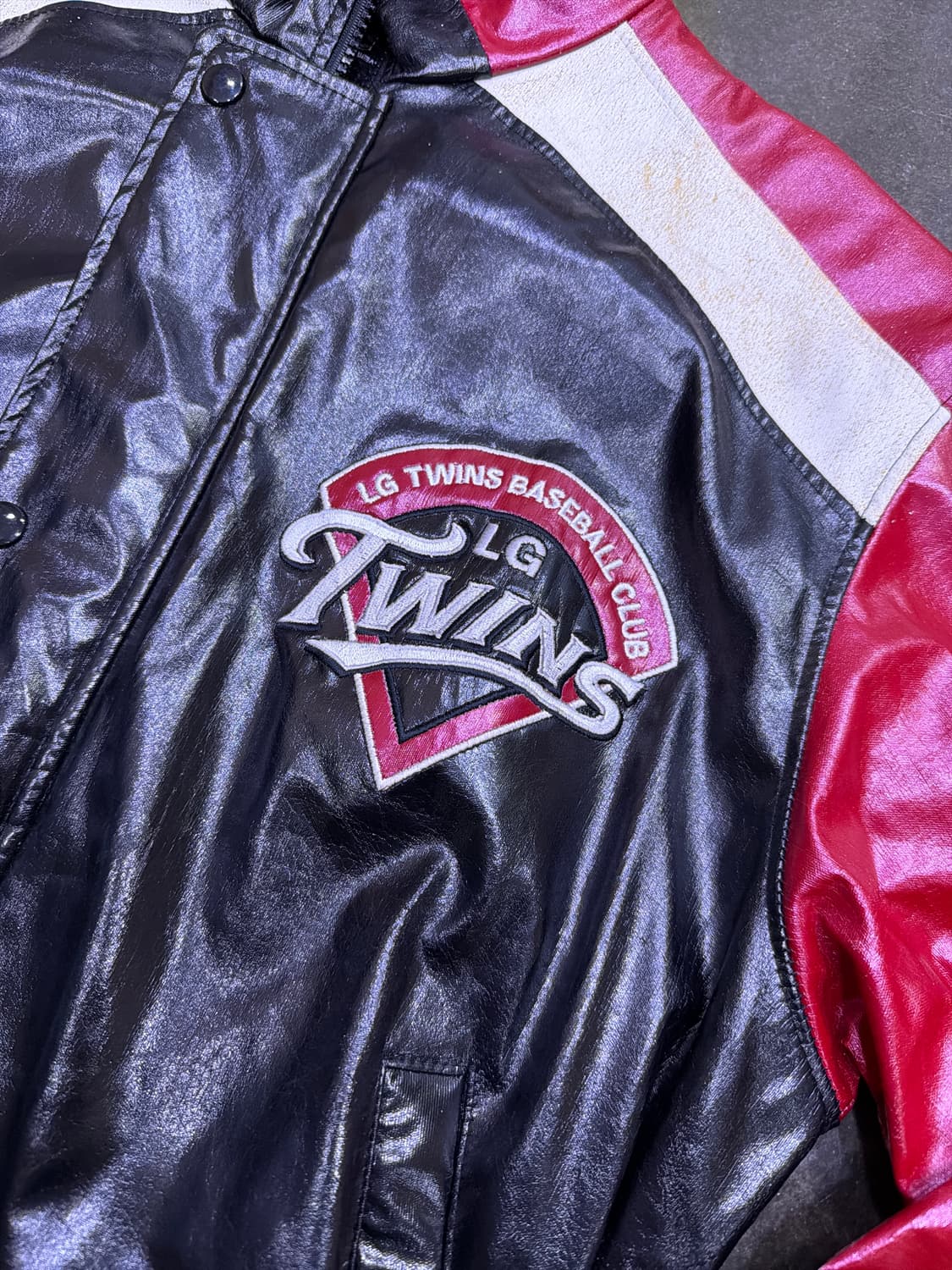 ATC LG 트윈스 유광 야구점퍼 KBO 벤치자켓 L 상품이미지4